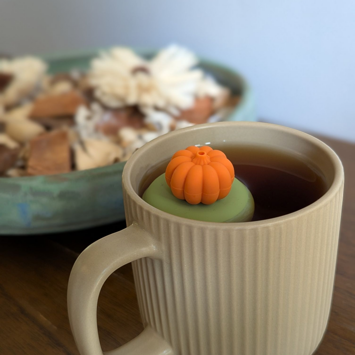 Floating 3d Pumpkin Tea Infuser - Cute Tea Infuser for Loose Leaf Tea