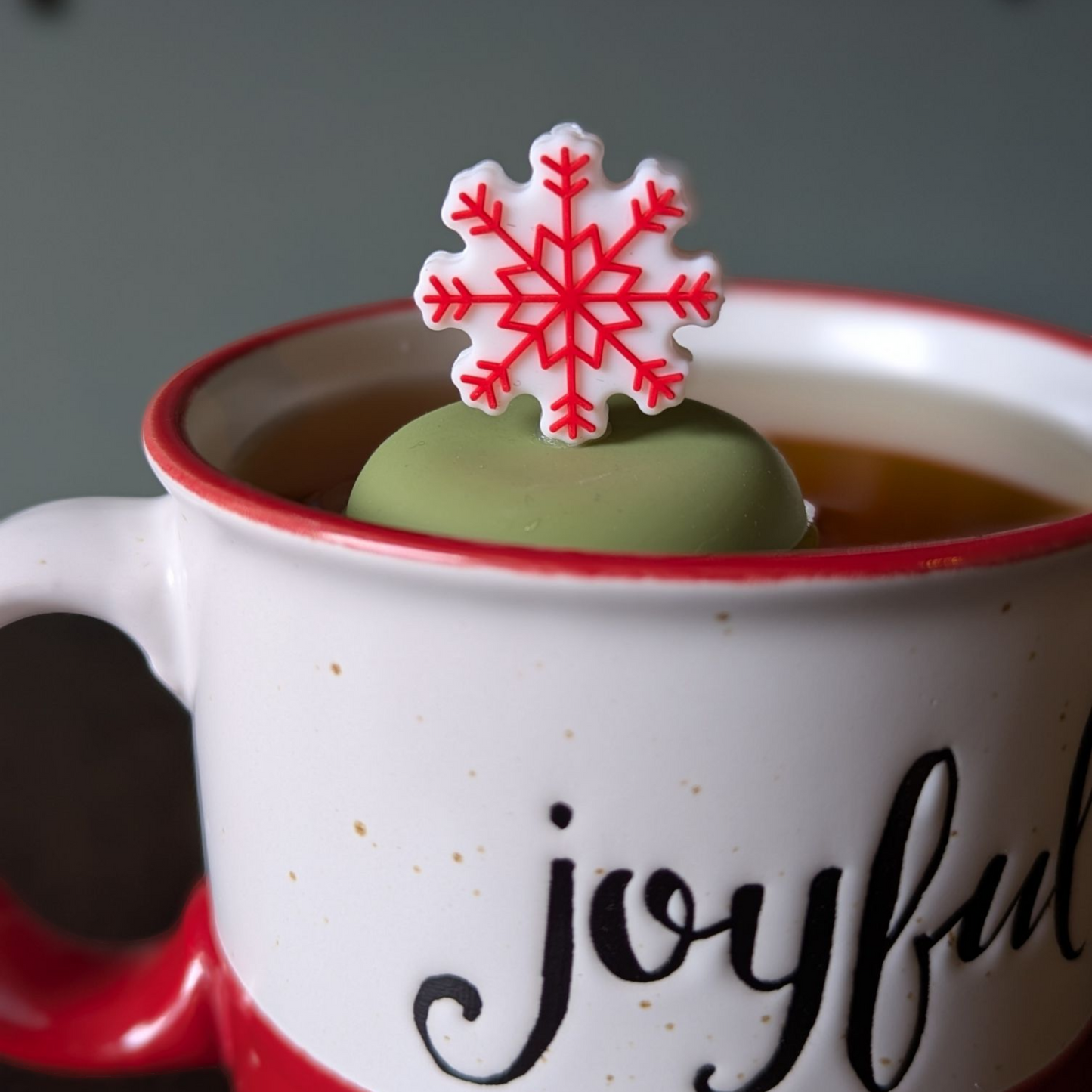 Floating Festive Snowflake Tea Infuser - Cute Tea Infuser for Loose Leaf Tea