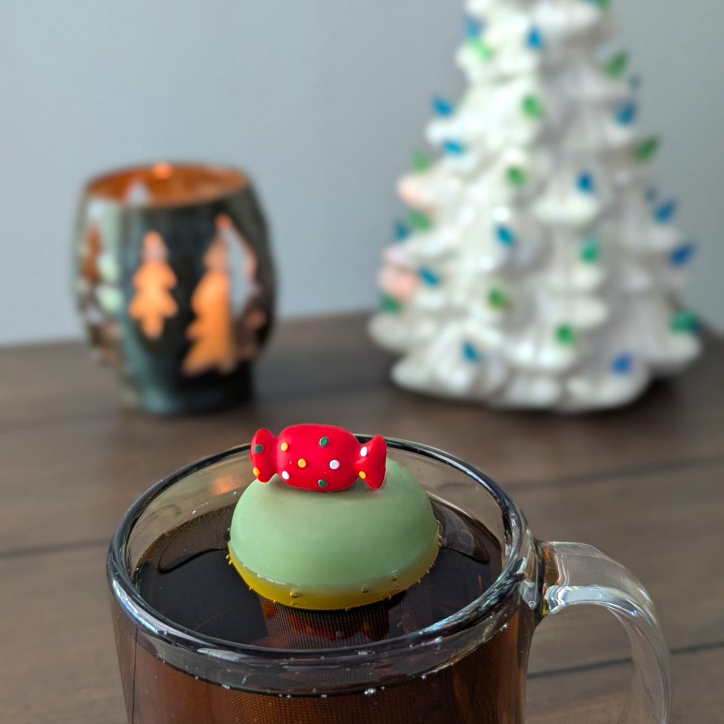 Floating Christmas Candy Tea Infuser - Cute Tea Infuser for Loose Leaf Tea