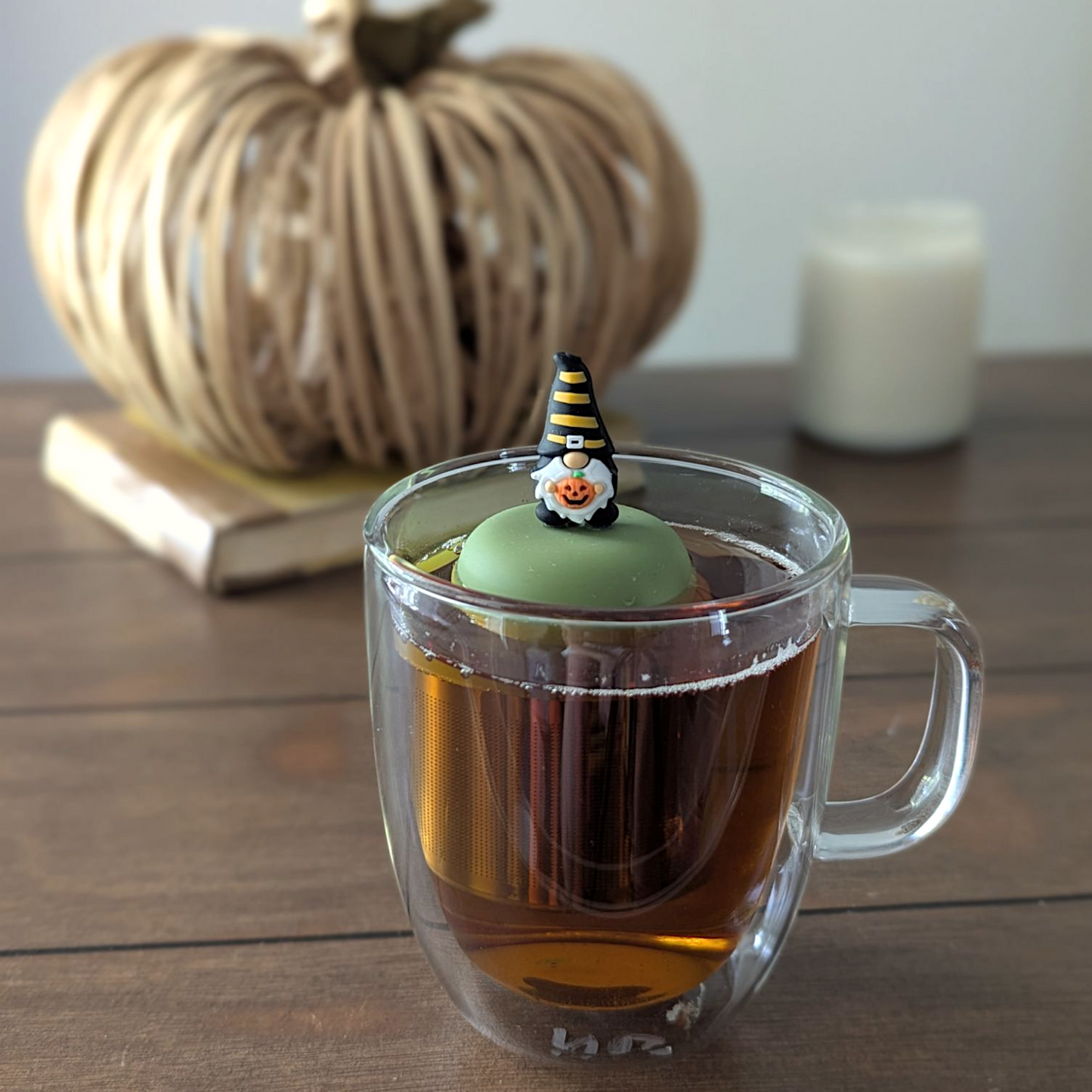 Floating Jack-o-lantern Gnome Tea Infuser - Cute Tea Infuser for Loose Leaf Tea