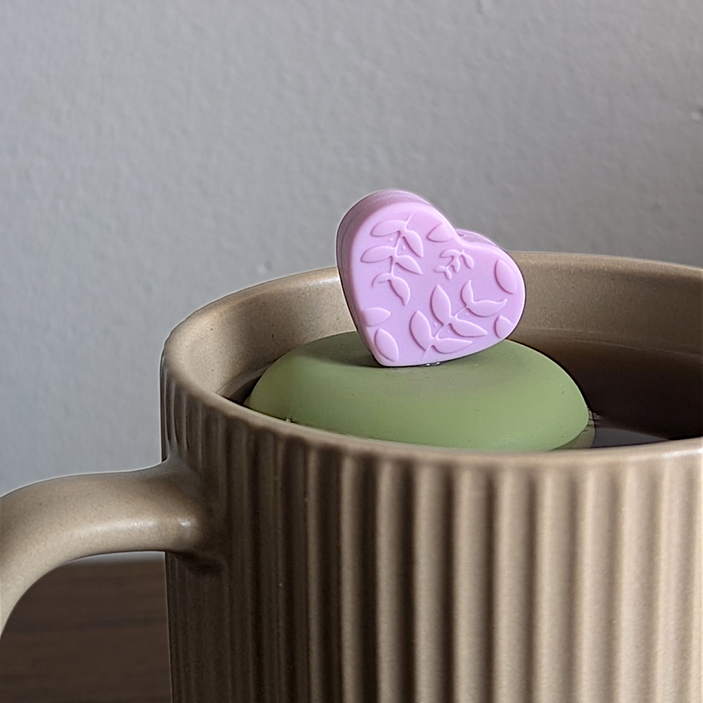 Floating Purple Leaf Heart Tea Infuser - Cute Tea Infuser for Loose Leaf Tea
