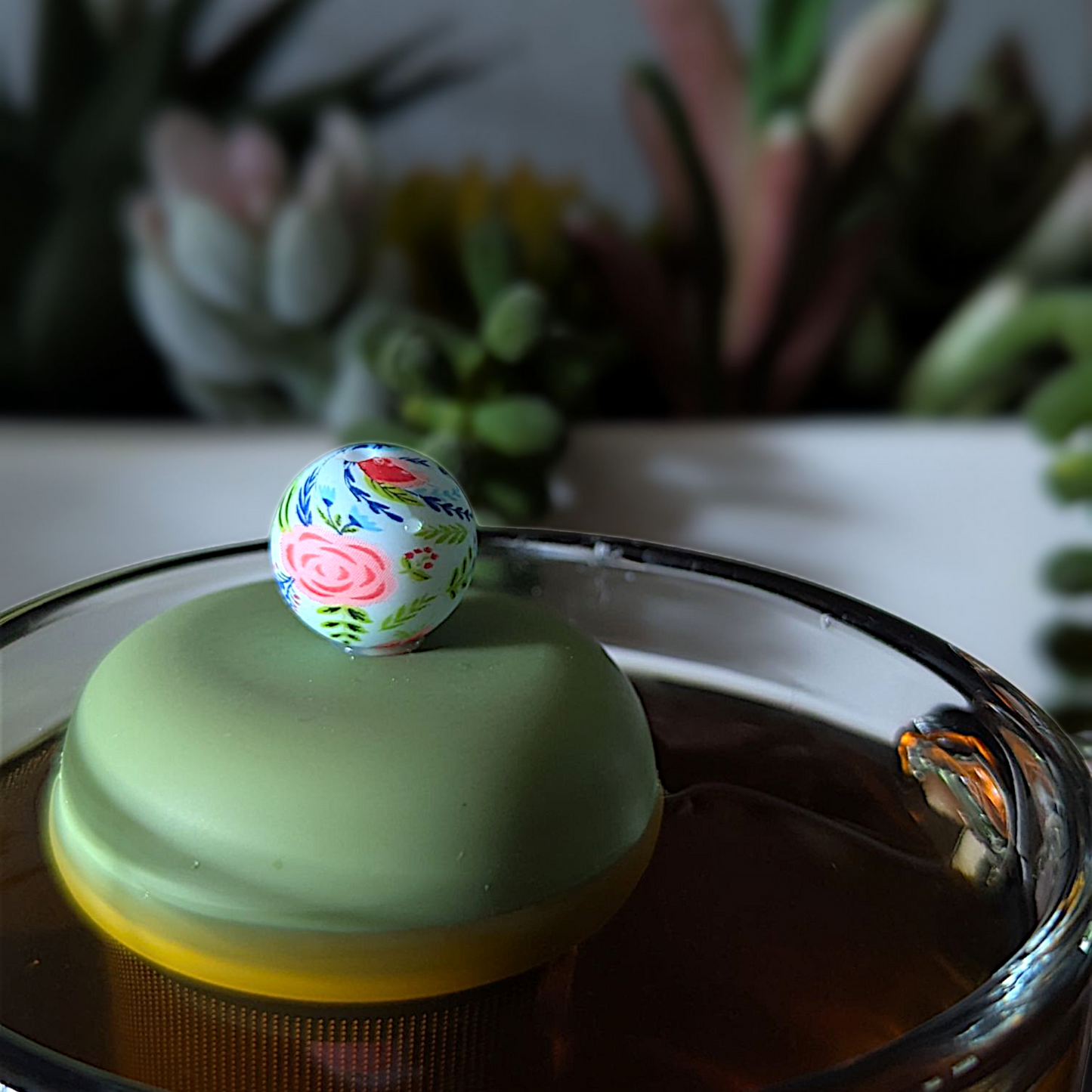 Floating Floral Bird Pattern Tea Infuser - Cute Tea Infuser for Loose Leaf Tea