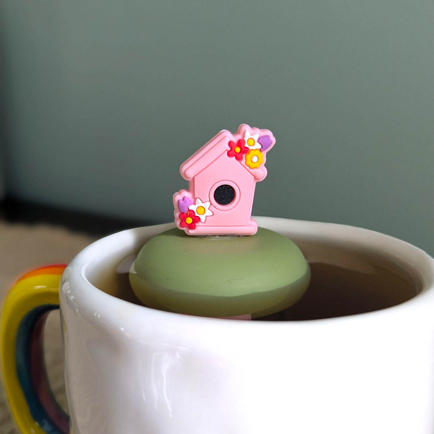 Floating Flower Birdhouse Tea Infuser - Cute Tea Infuser for Loose Leaf Tea