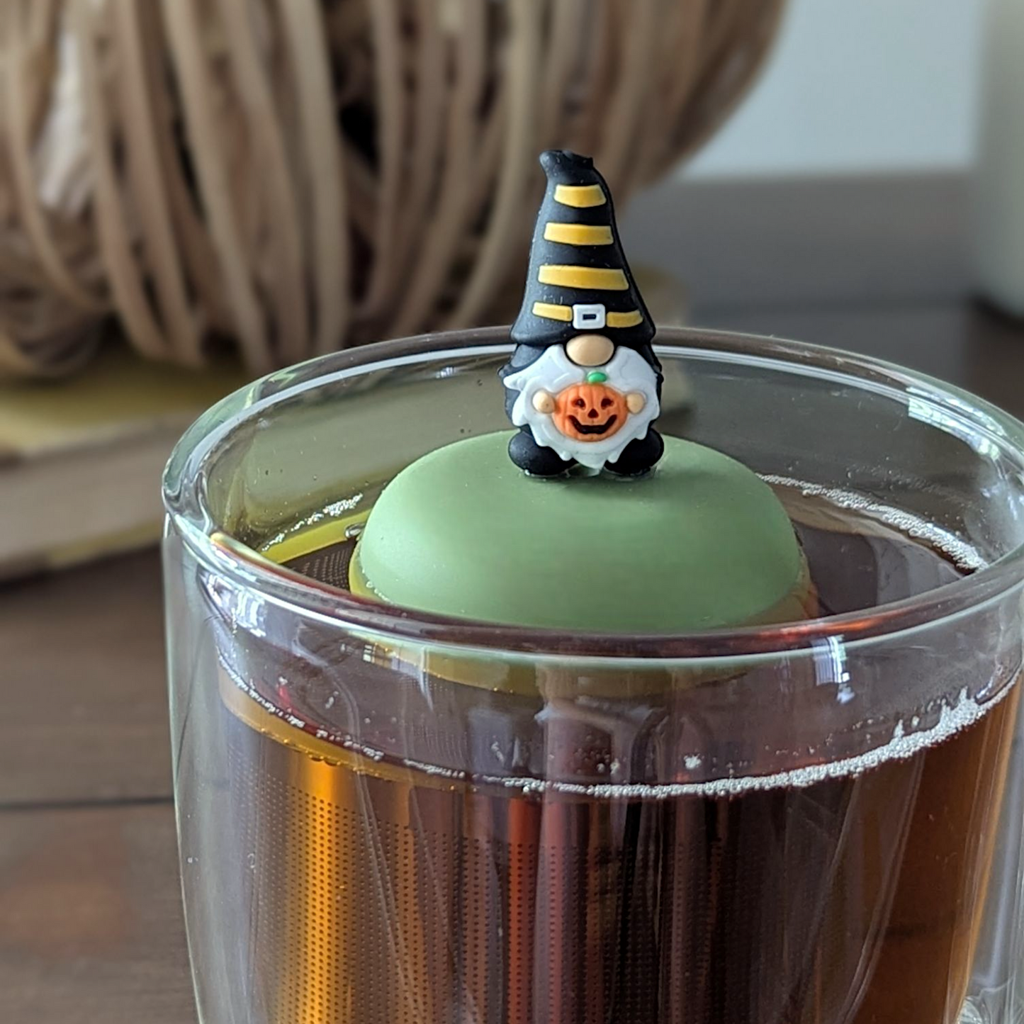 Floating Jack-o-lantern Gnome Tea Infuser - Cute Tea Infuser for Loose Leaf Tea