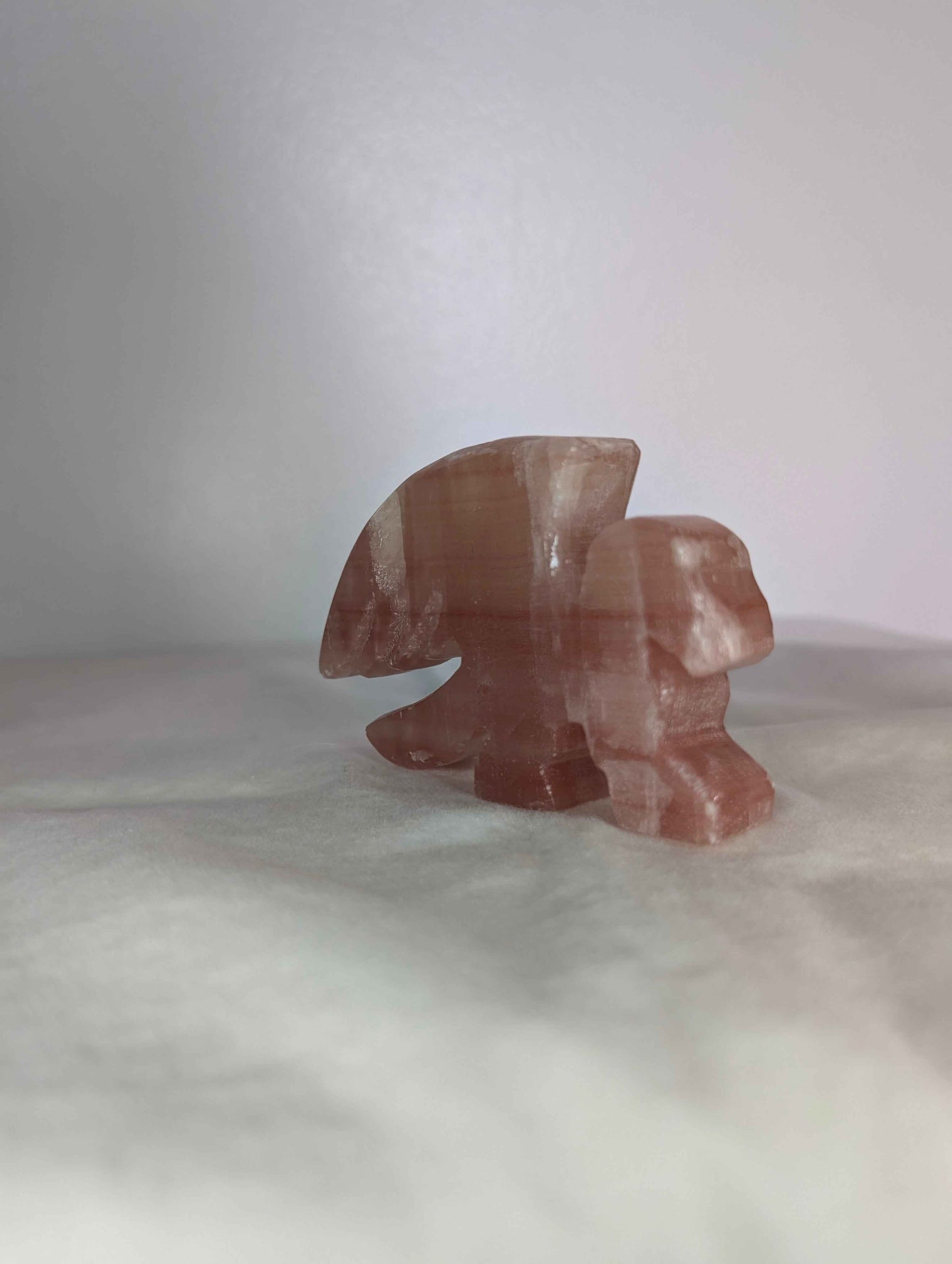 Mangano Calcite Griffin Carving – Heart Healing Guardian