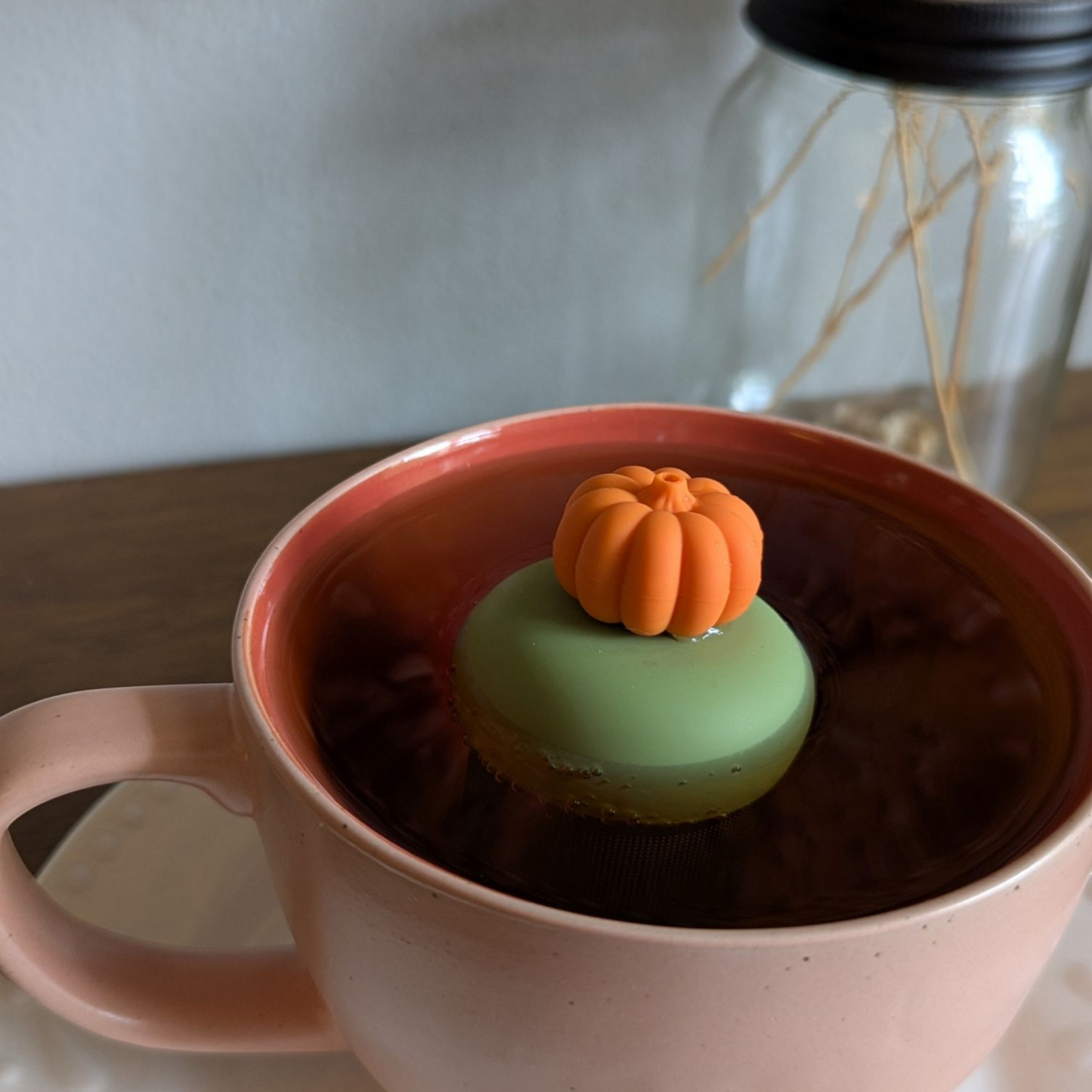Floating 3d Pumpkin Tea Infuser - Cute Tea Infuser for Loose Leaf Tea