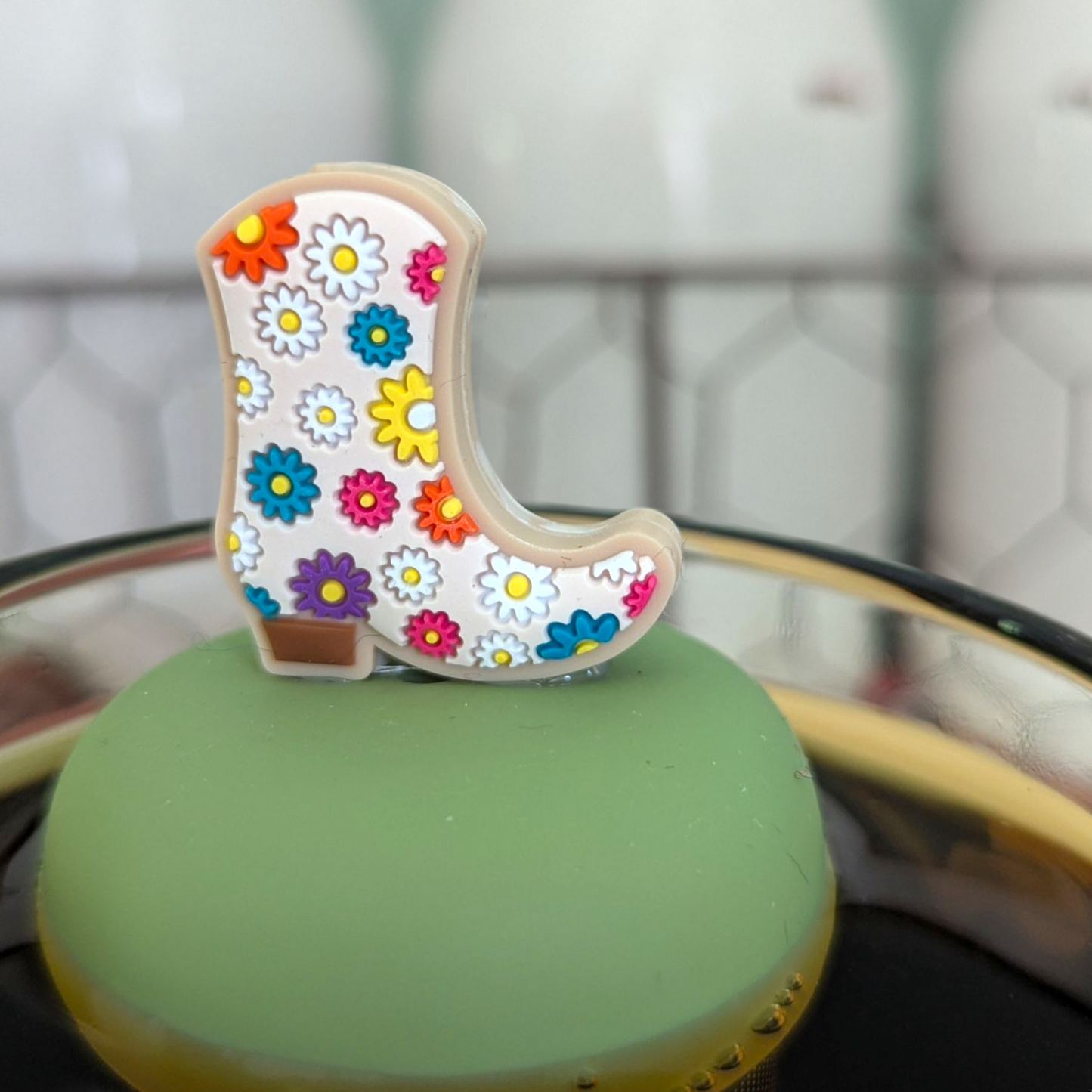 Floating Flower Cowboy Boot Tea Infuser - Cute Tea Infuser for Loose Leaf Tea
