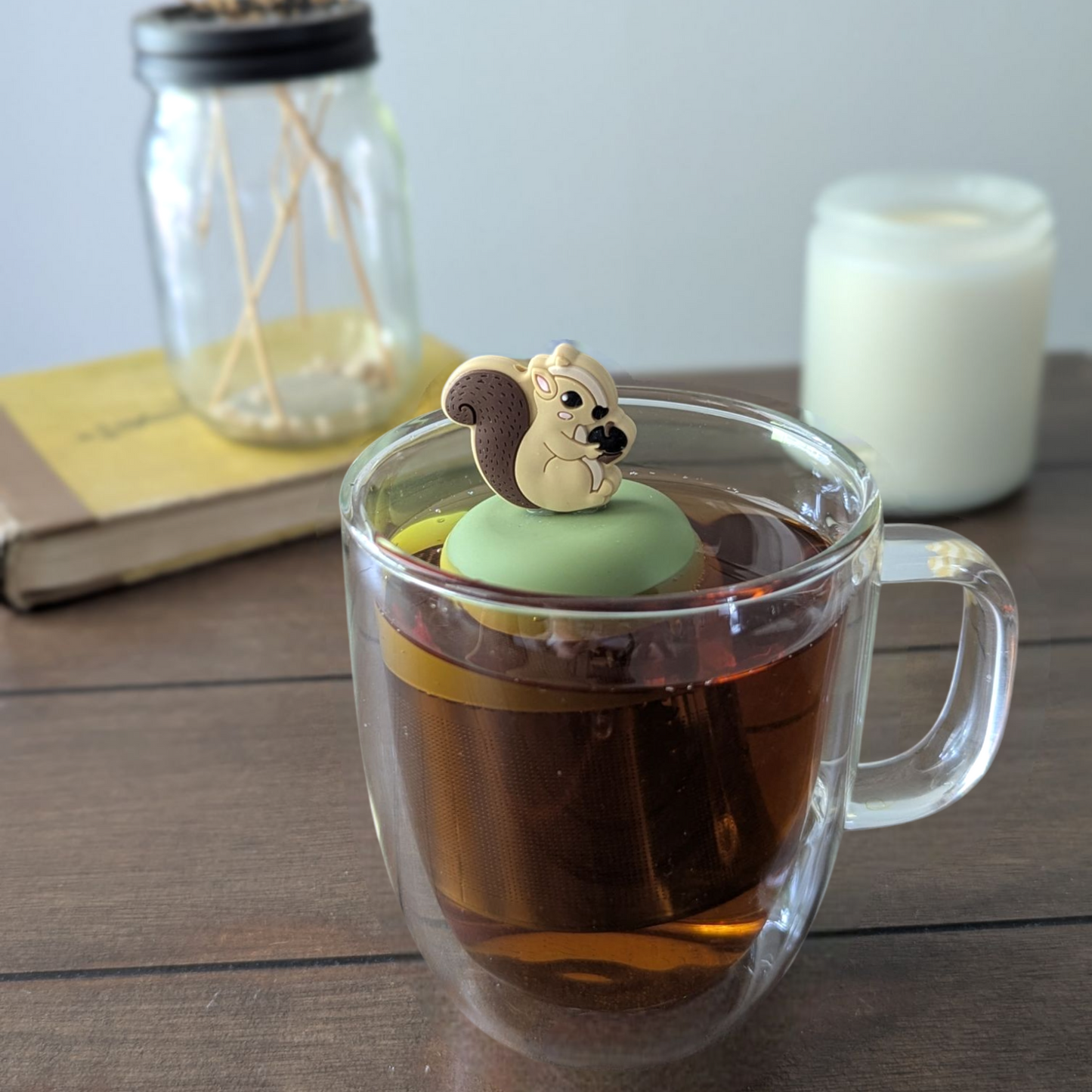 Floating Squirrel Tea Infuser - Cute Animal Tea Infuser for Loose Leaf Tea