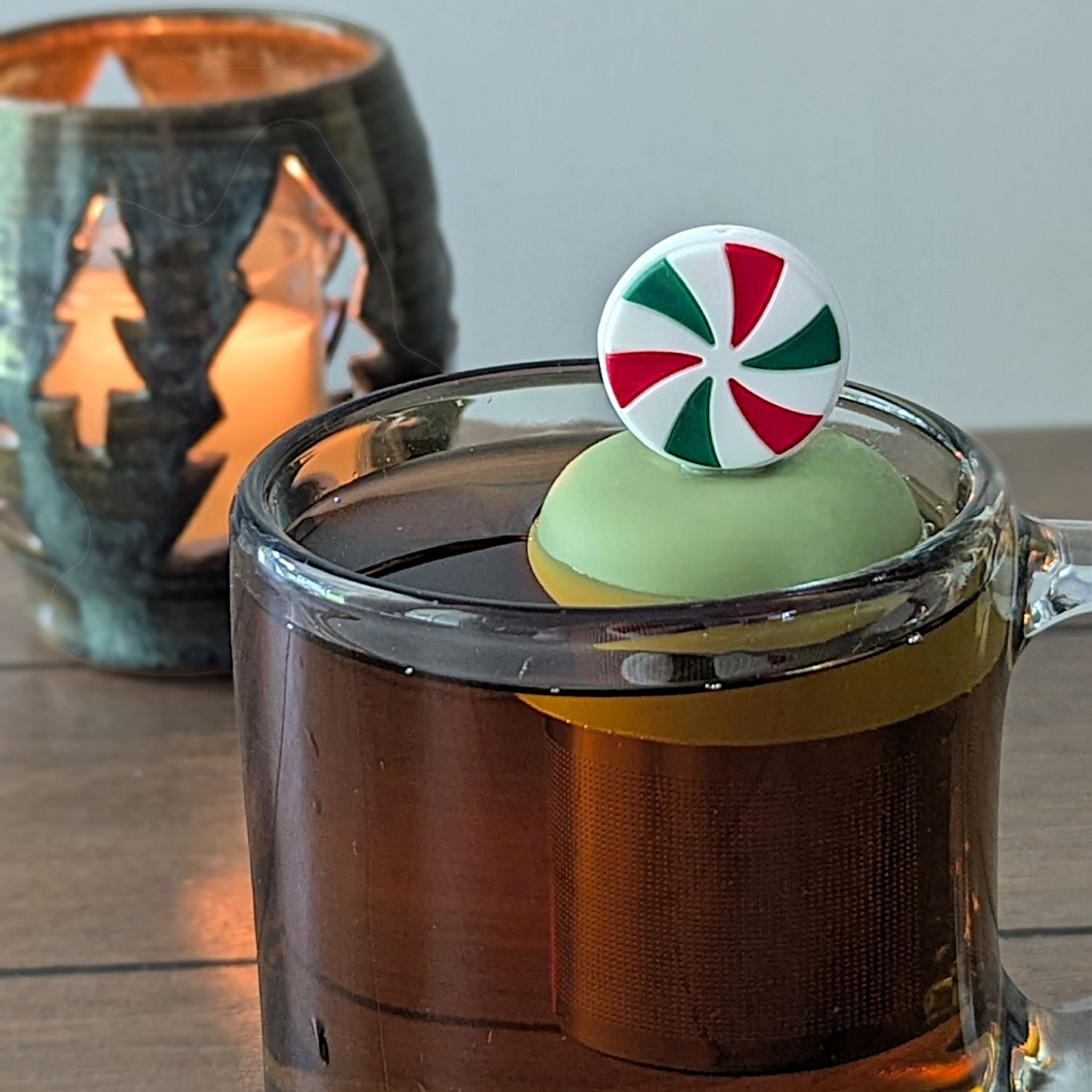Floating Peppermint Candy Tea Infuser - Cute Tea Infuser for Loose Leaf Tea
