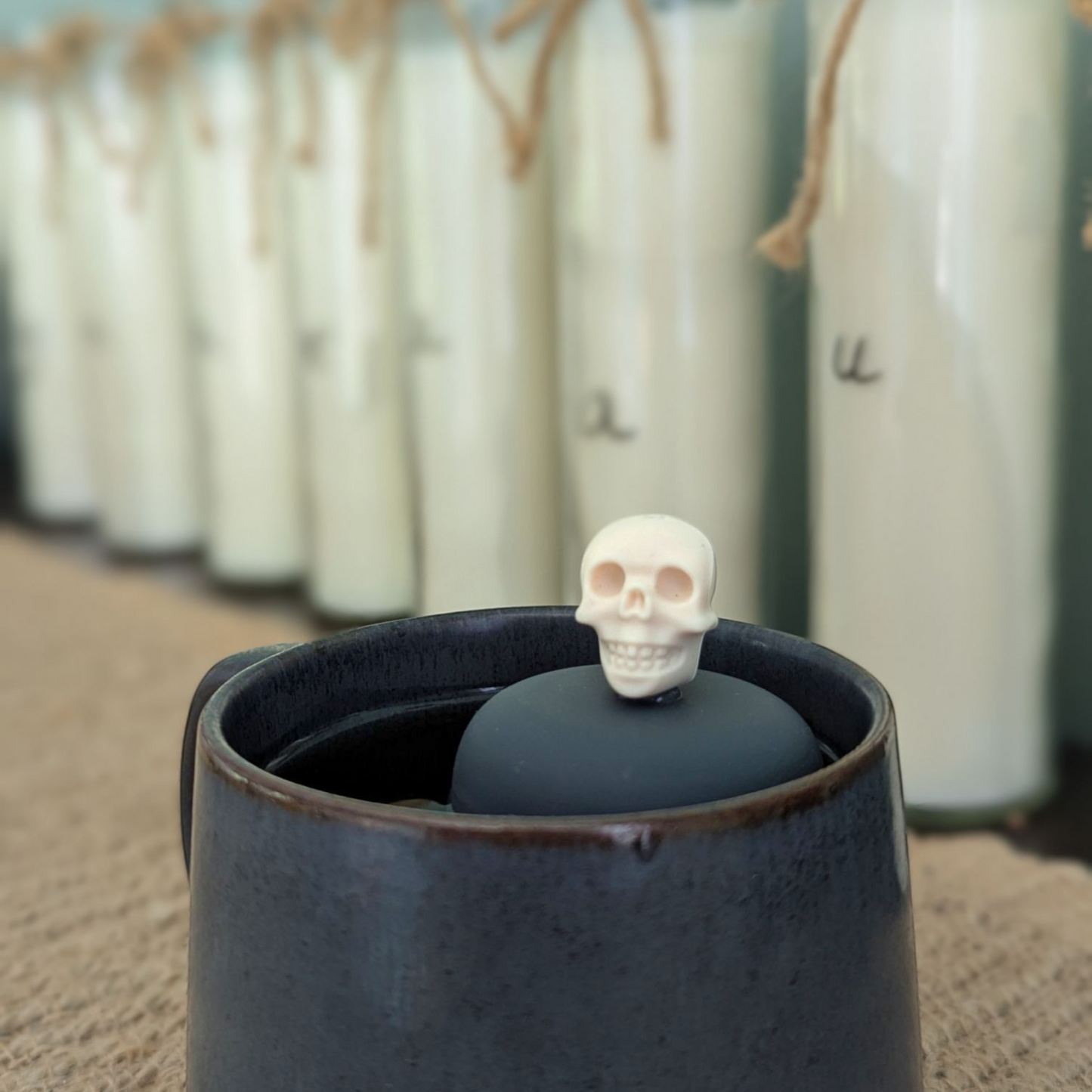 Floating Ivory Skull Tea Infuser - Cute Tea Infuser for Loose Leaf Tea