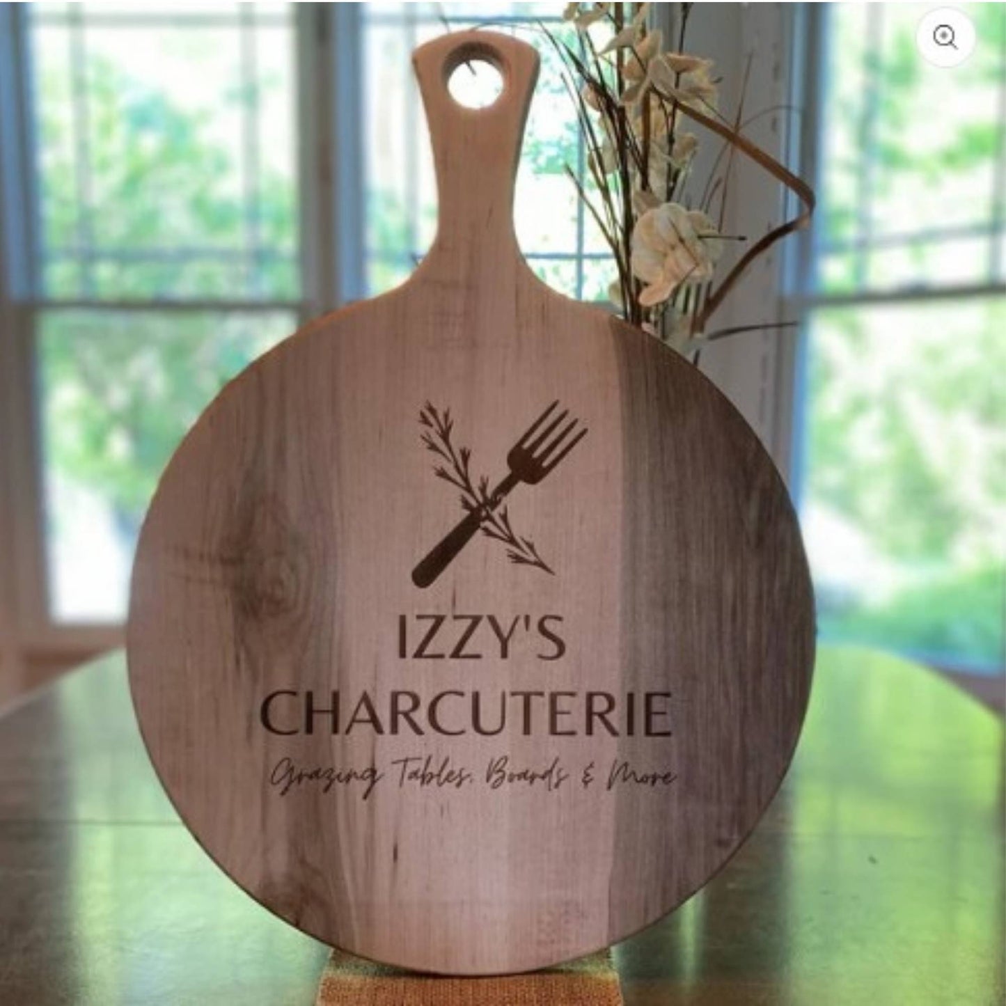 Round Wood Serving Board