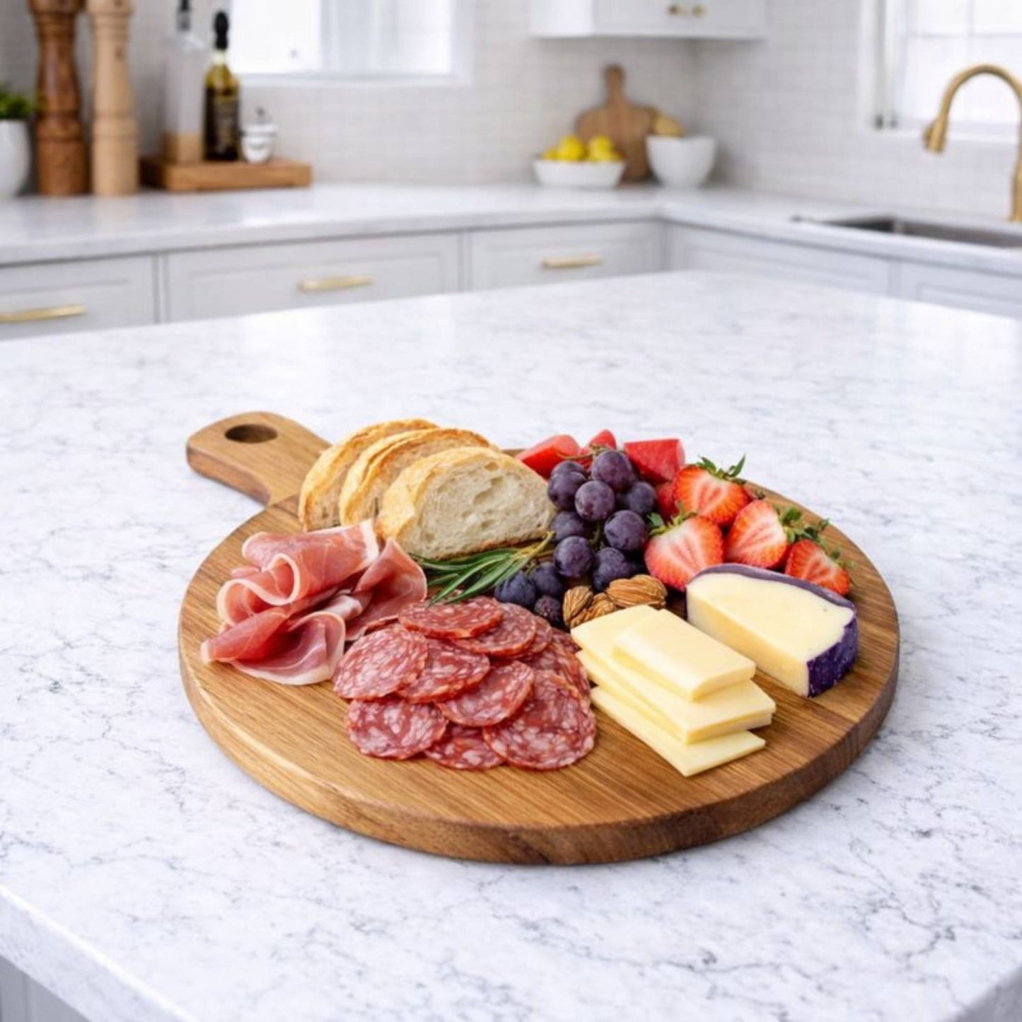 Round Wood Serving Board