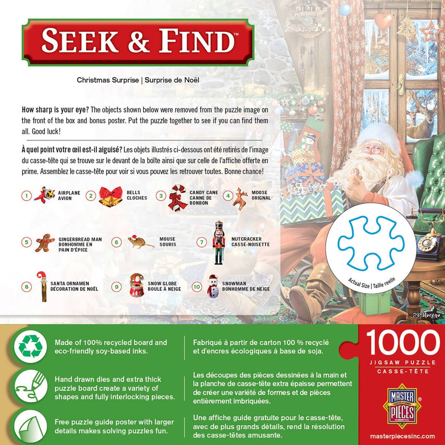 Seek & Find - Christmas Surprise 1000 Piece Puzzle by Masterpieces