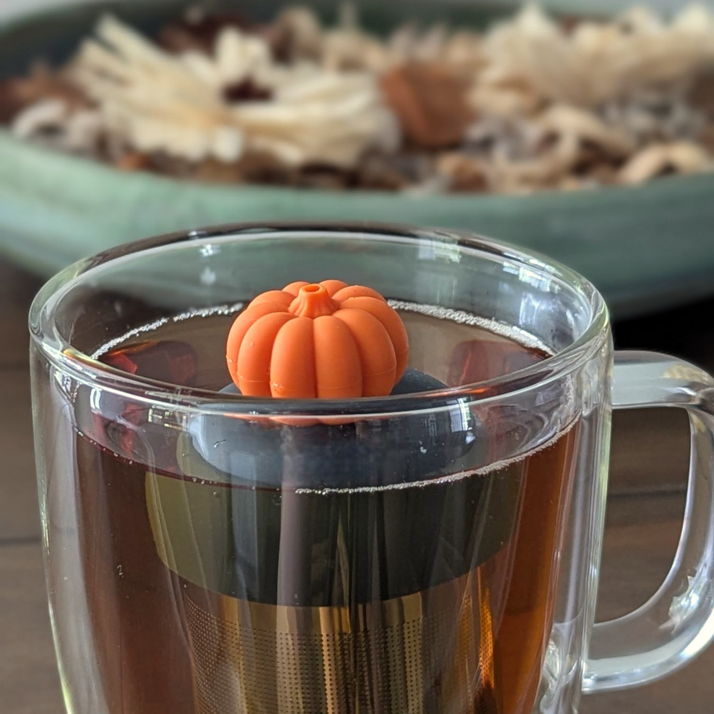 Floating 3d Pumpkin Tea Infuser - Cute Tea Infuser for Loose Leaf Tea