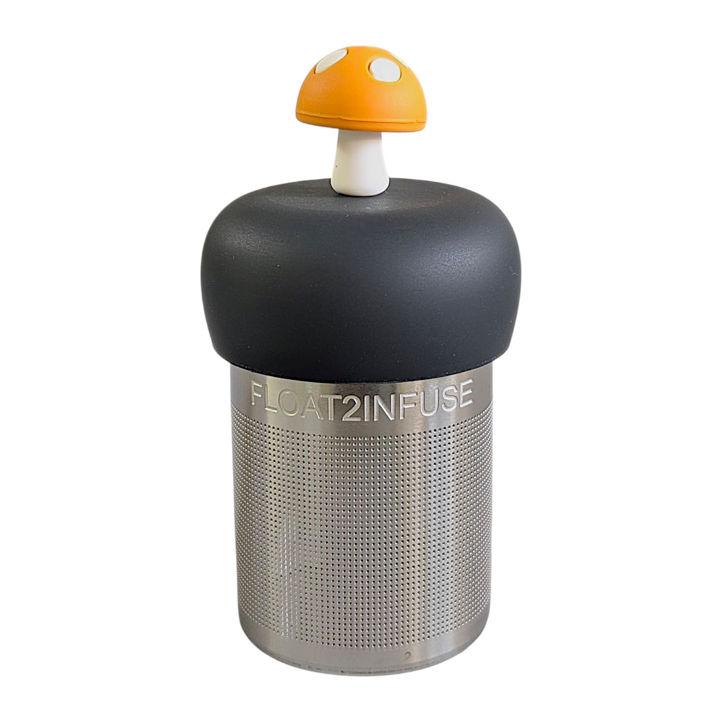 Floating Amber Yellow Mushroom Tea Infuser - Cute Tea Infuser for Loose Leaf Tea