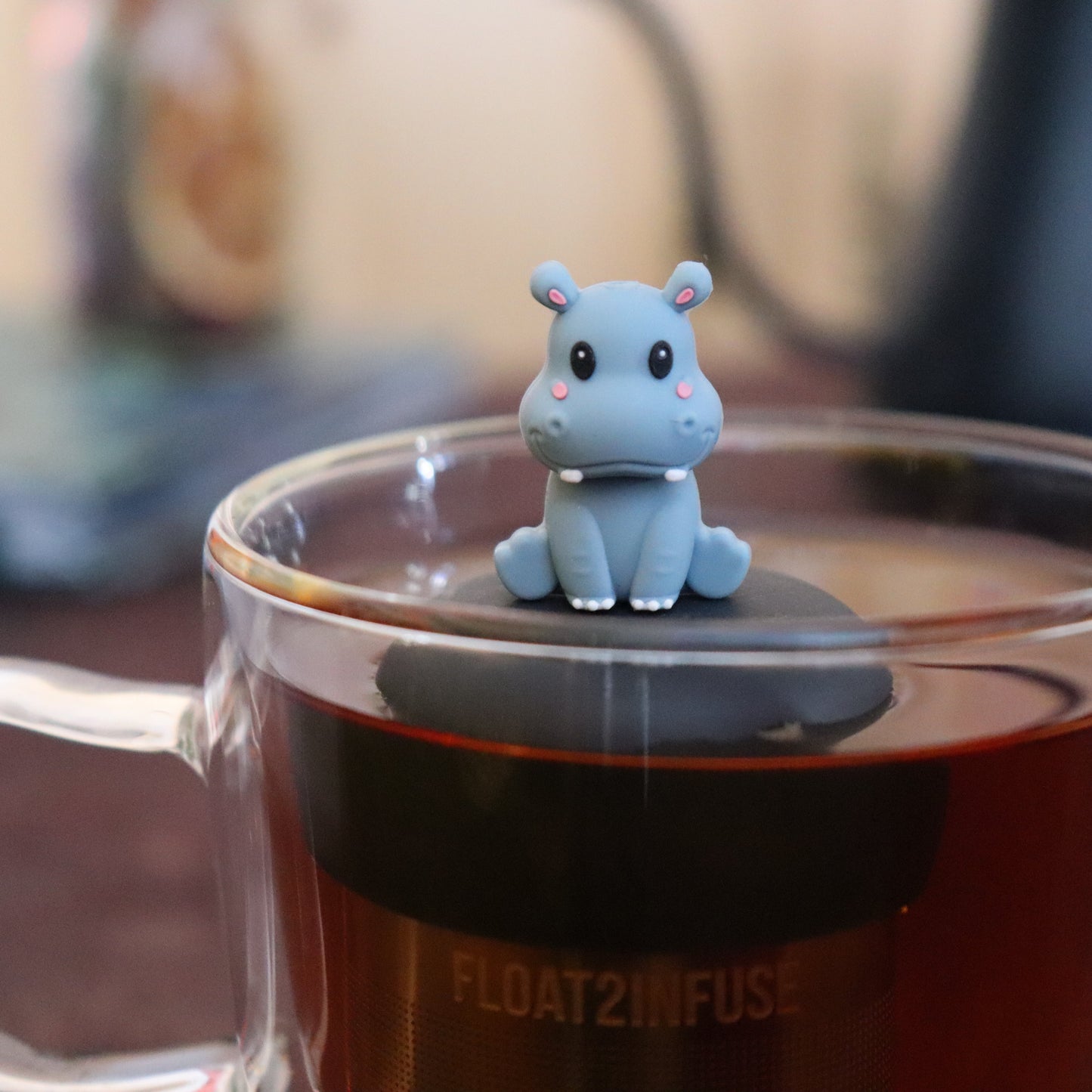 Floating Baby Hippo Tea Infuser - Cute Animal Tea Infuser for Loose Leaf Tea
