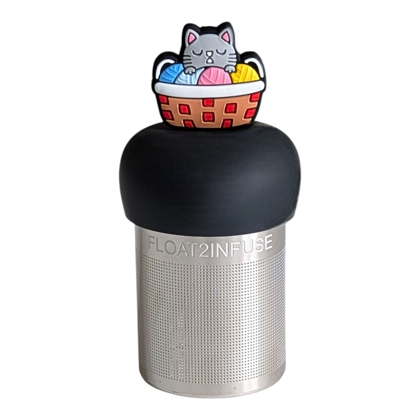 Floating Cat Knitting Yarn Tea Infuser - Cute Animal Tea Infuser for Loose Leaf Tea