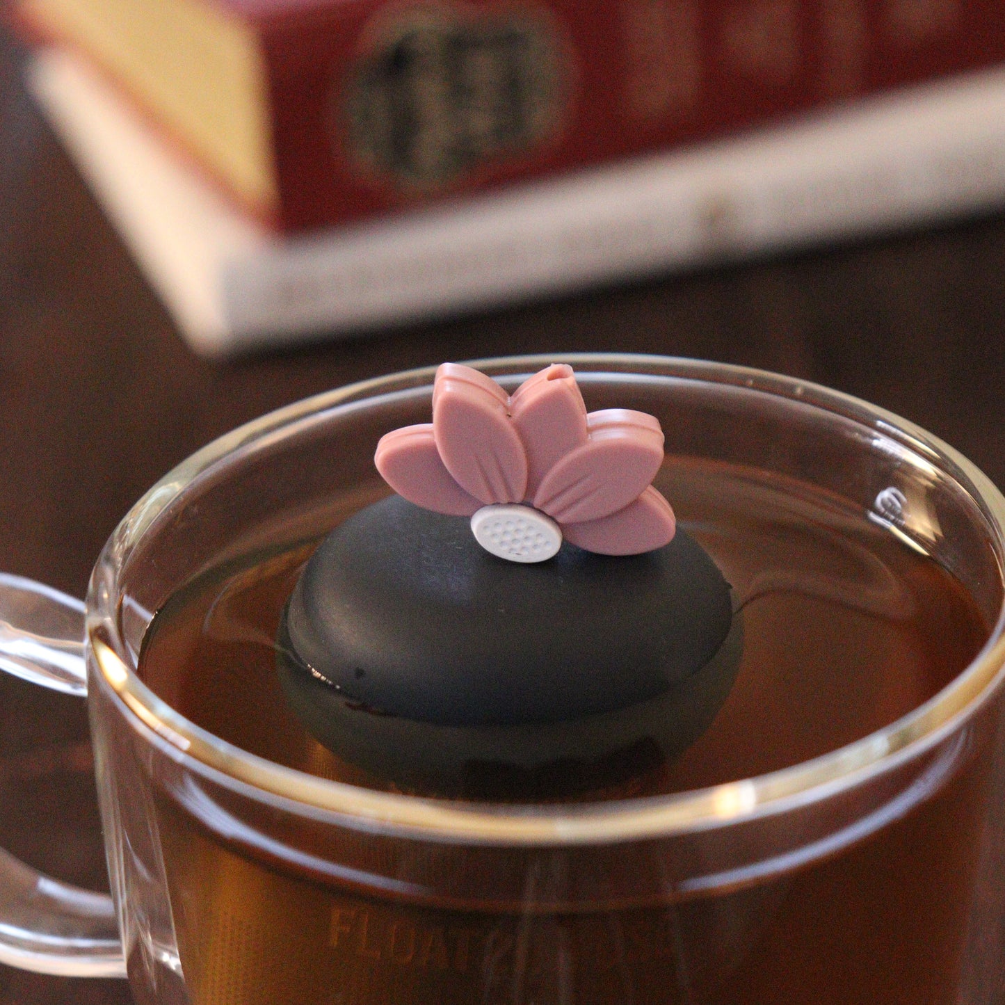 Floating Warm Pink Lotus Tea Infuser - Cute Tea Infuser for Loose Leaf Tea