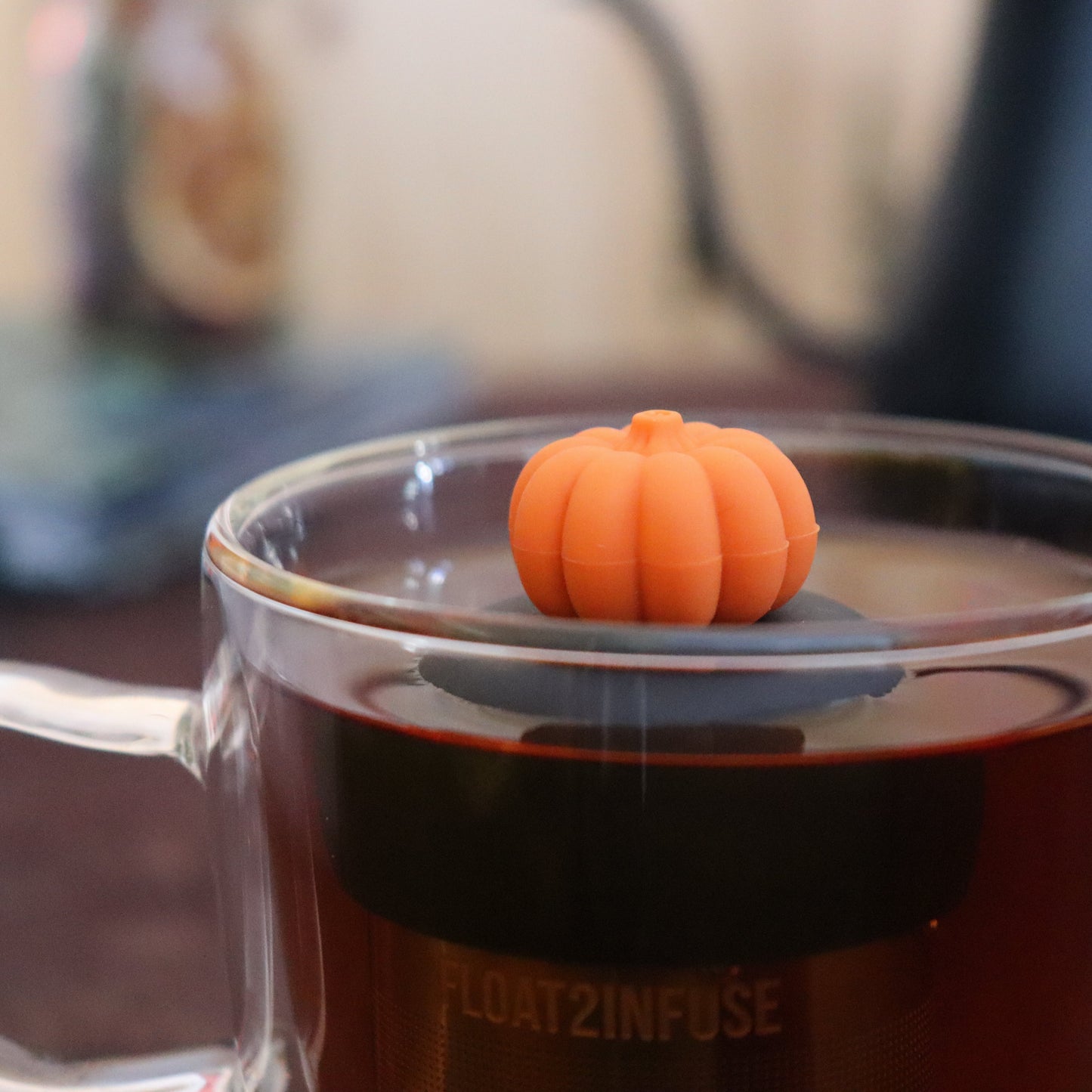 Floating 3d Pumpkin Tea Infuser - Cute Tea Infuser for Loose Leaf Tea