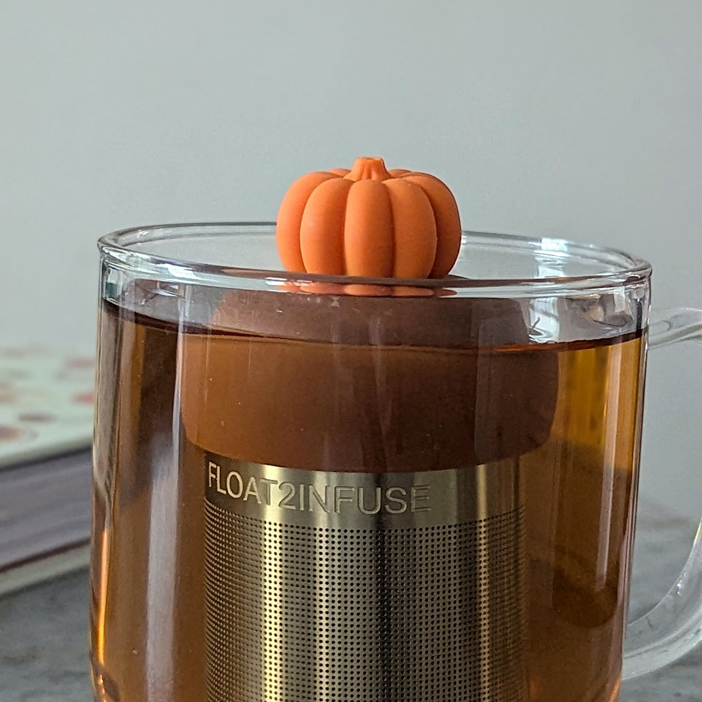 Floating 3d Pumpkin Tea Infuser - Cute Tea Infuser for Loose Leaf Tea
