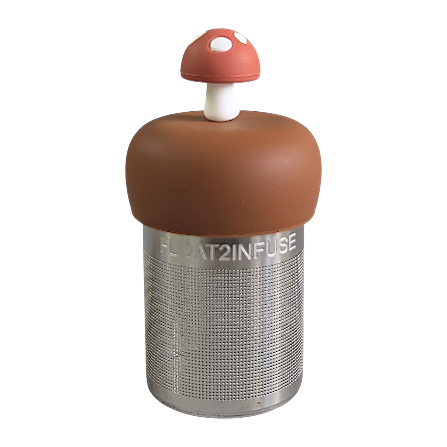 Floating Chestnut Brown Mushroom Tea Infuser - Cute Tea Infuser for Loose Leaf Tea