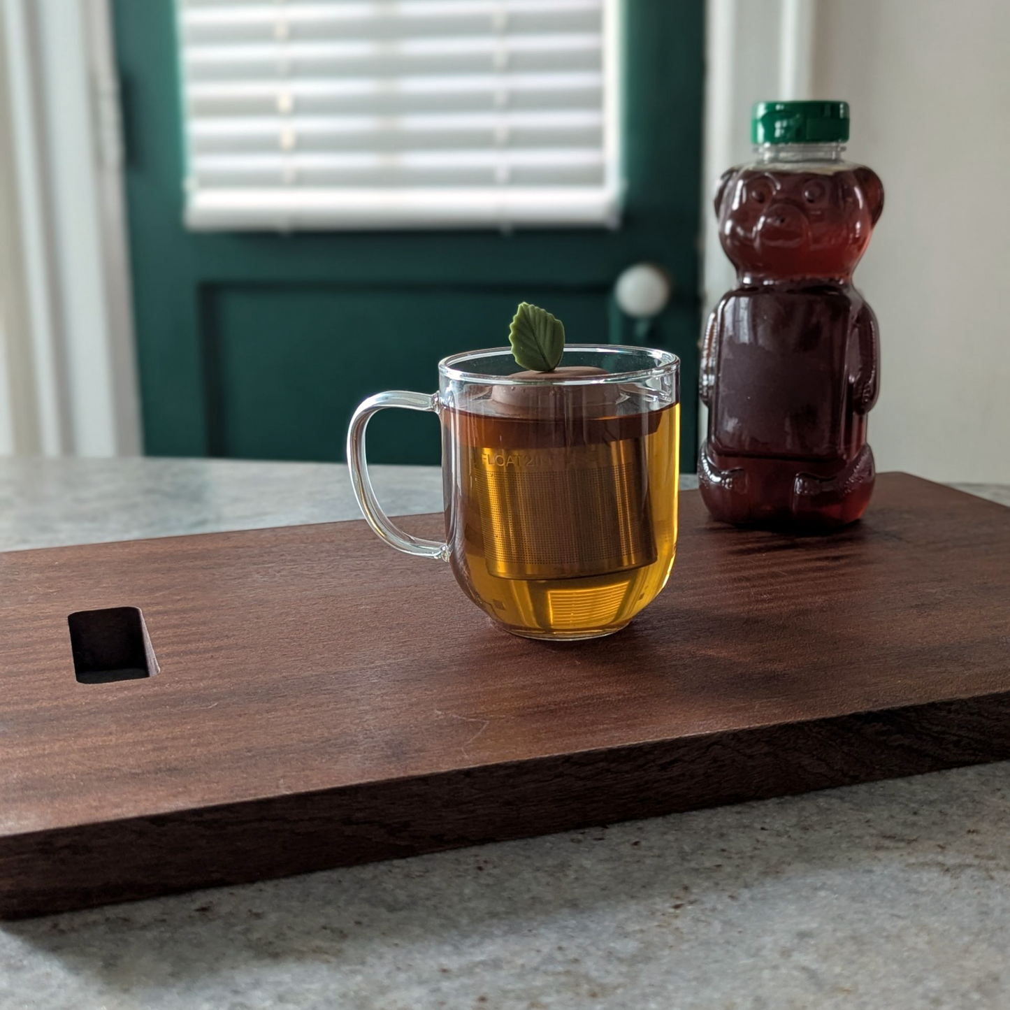 Floating Green Herb Leaf Tea Infuser - Cute Tea Infuser for Loose Leaf Tea