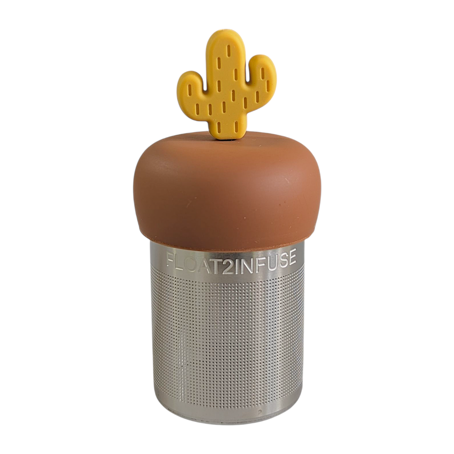 Floating Sunset Yellow Cactus Tea Infuser - Cute Tea Infuser for Loose Leaf Tea