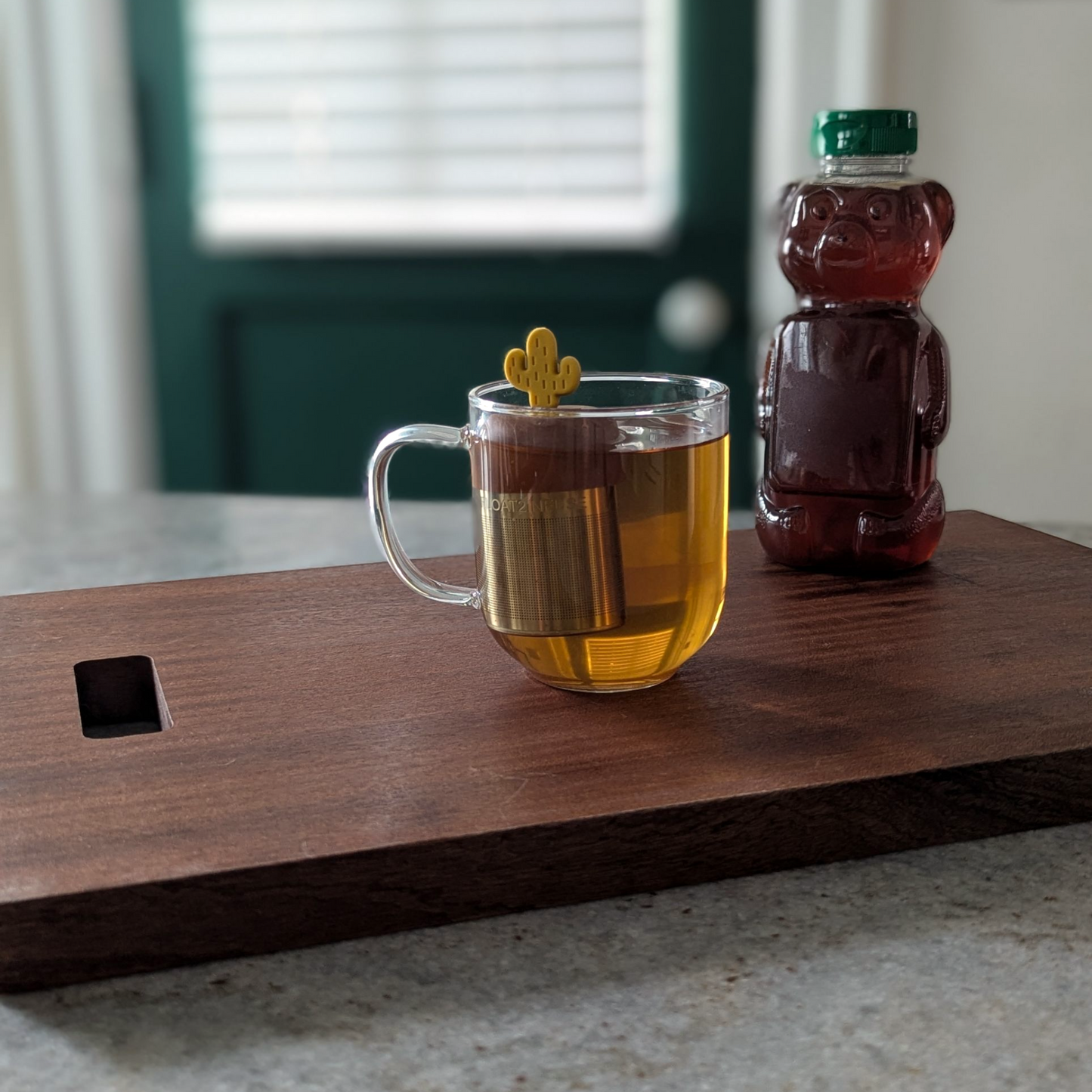 Floating Sunset Yellow Cactus Tea Infuser - Cute Tea Infuser for Loose Leaf Tea