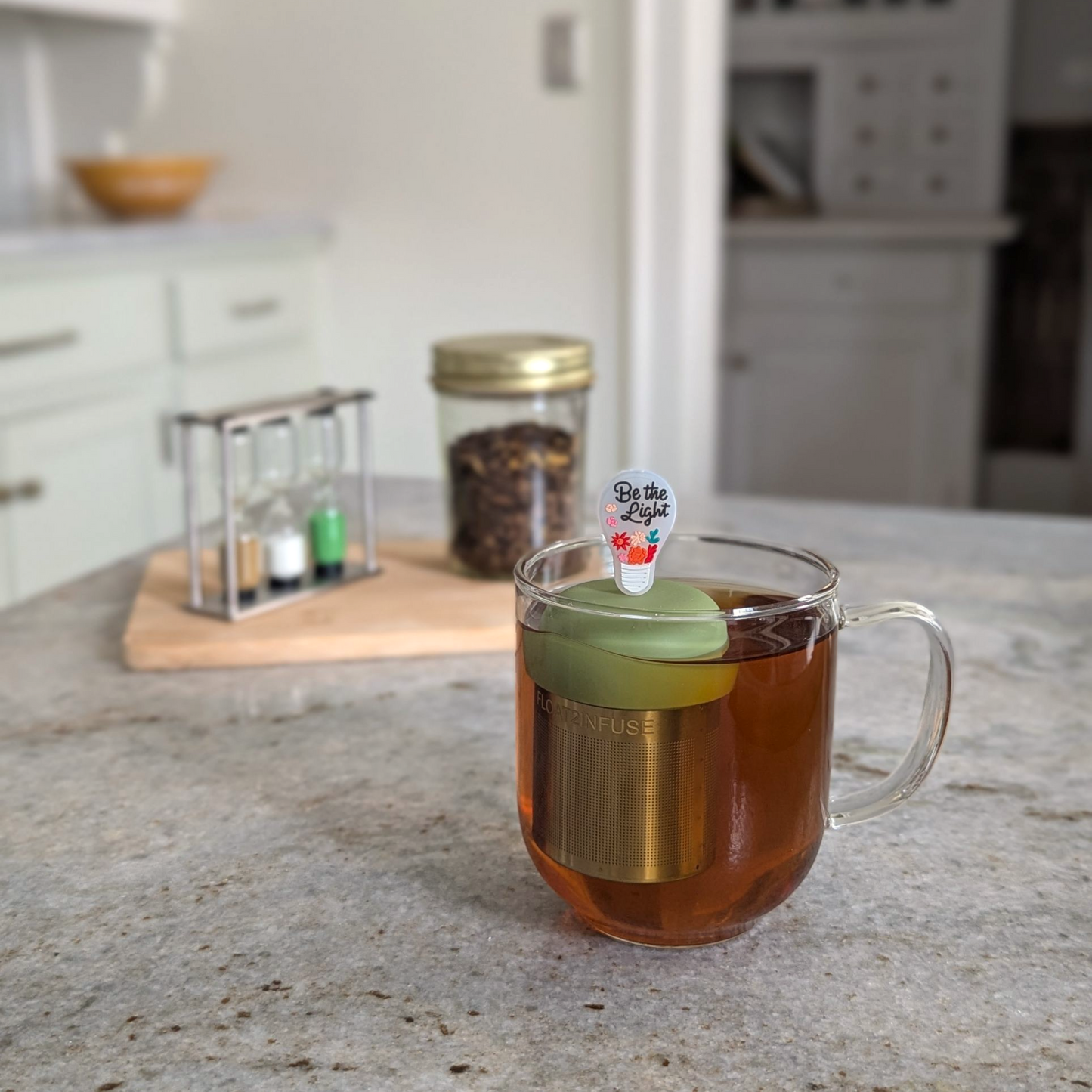 Floating Be The Light Tea Infuser - Cute Tea Infuser for Loose Leaf Tea