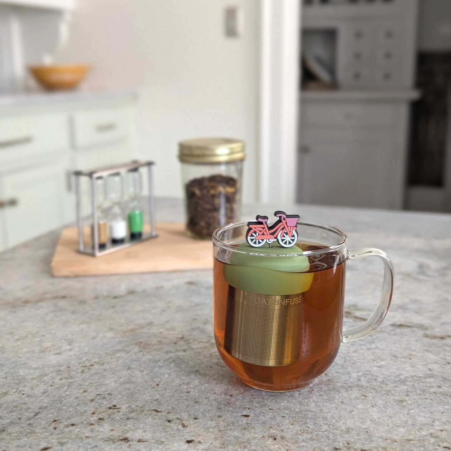 Floating Bicycle Tea Infuser Infuser - Cute Tea Infuser for Loose Leaf Tea