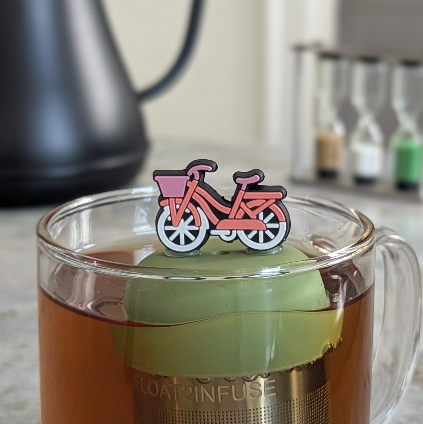 Floating Bicycle Tea Infuser Infuser - Cute Tea Infuser for Loose Leaf Tea