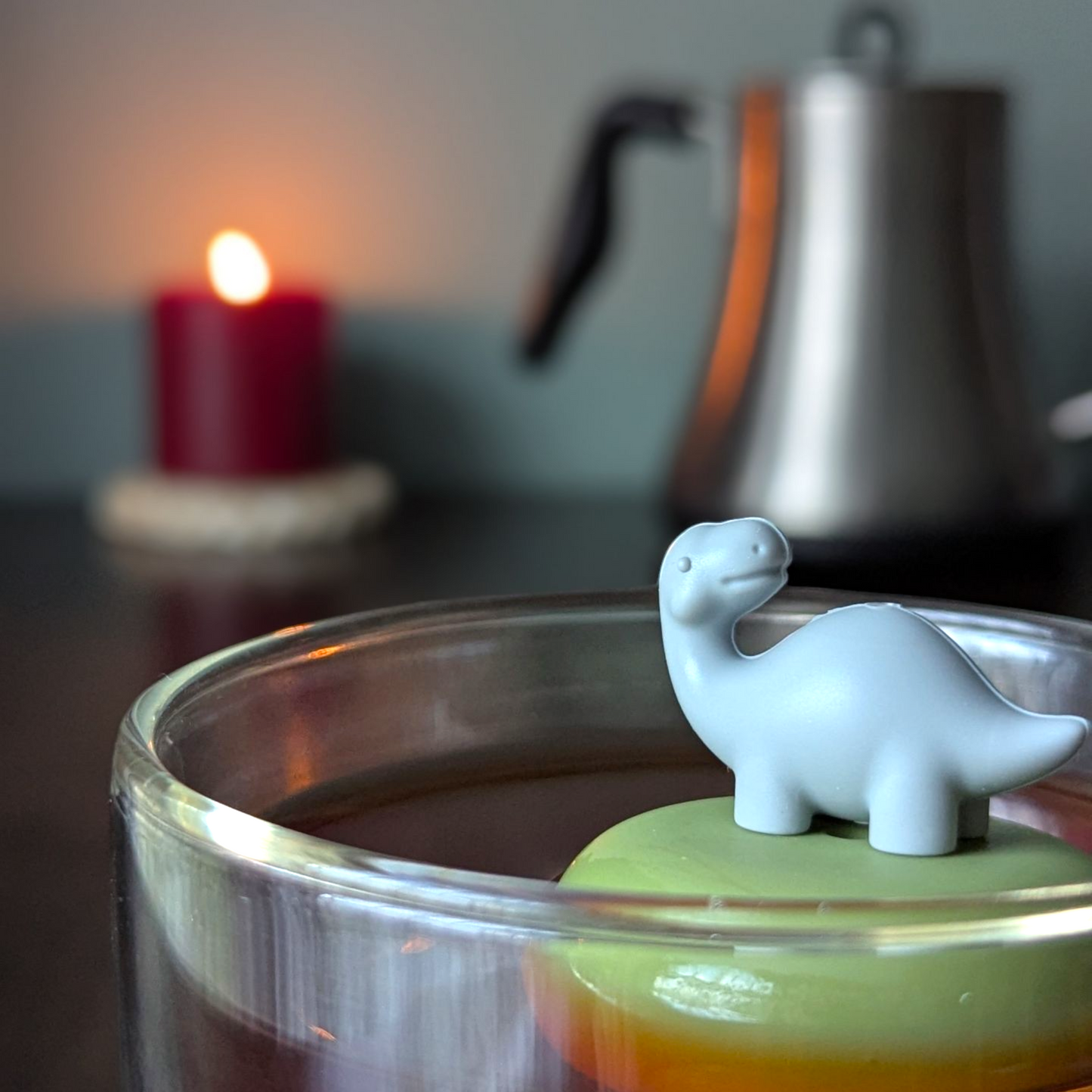 Floating Brachiosaurus Dino Tea Infuser - Cute Animal Tea Infuser for Loose Leaf Tea