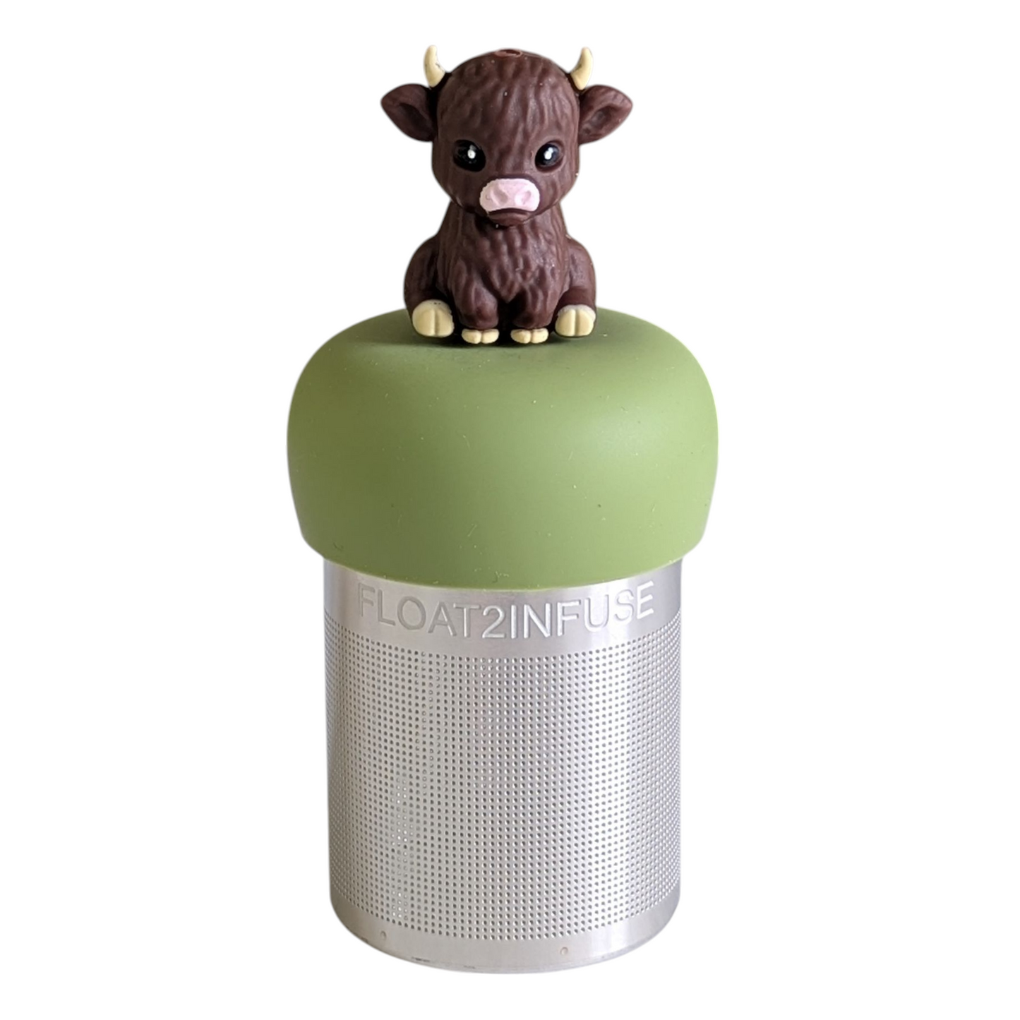 Floating Brown Baby Cow Tea Infuser - Cute Animal Tea Infuser for Loose Leaf Tea