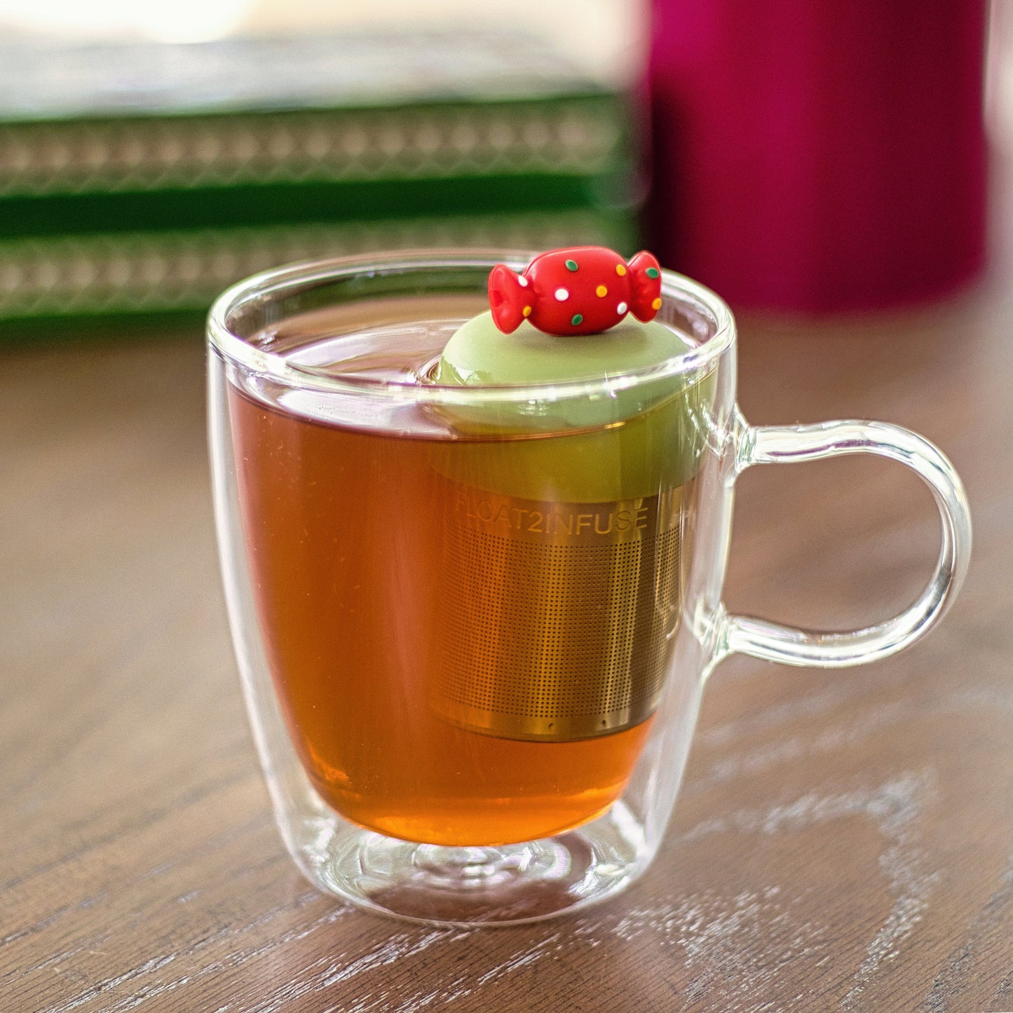 Floating Christmas Candy Tea Infuser - Cute Tea Infuser for Loose Leaf Tea