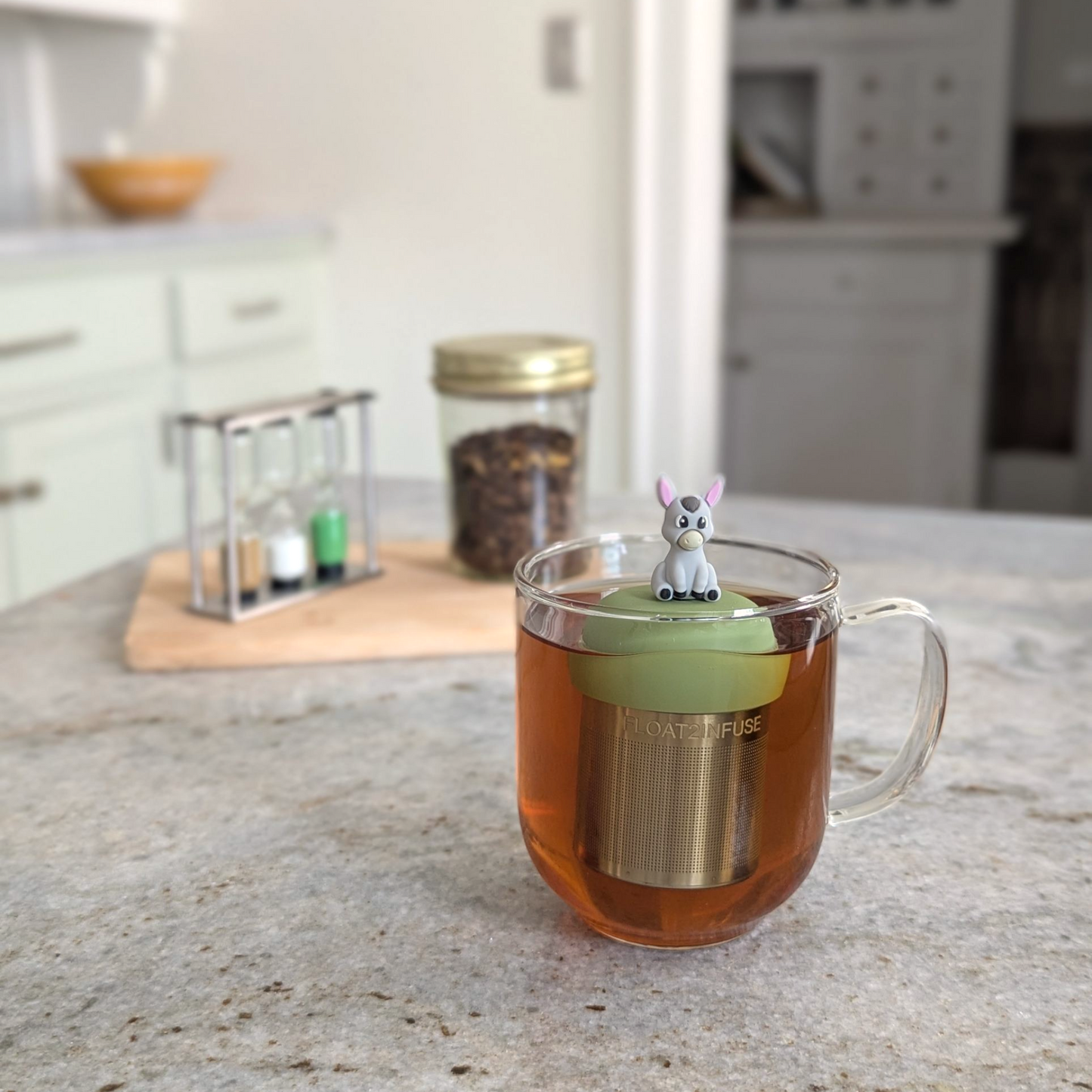 Floating Donkey Tea Infuser - Cute Animal Tea Infuser for Loose Leaf Tea