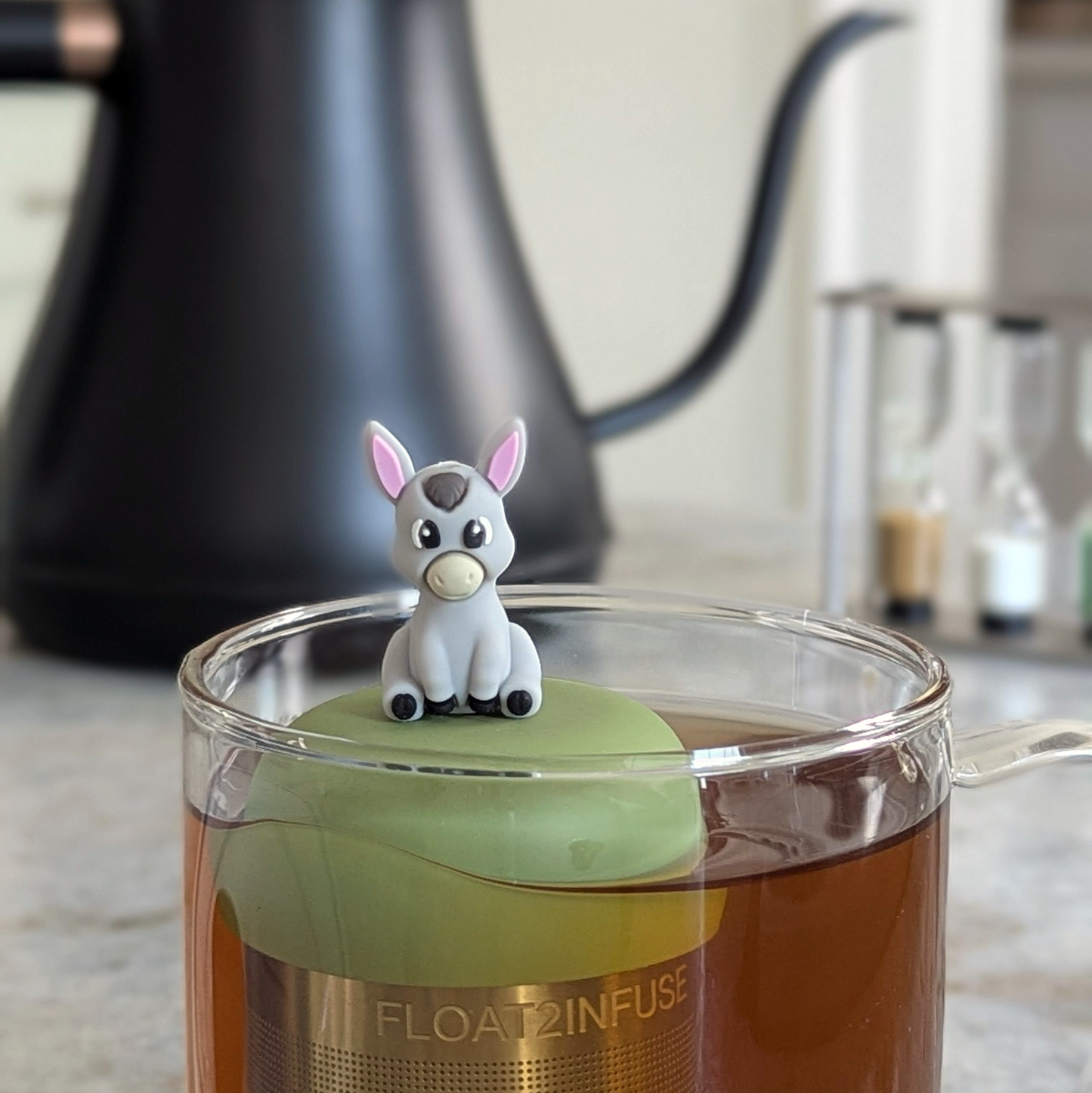 Floating Donkey Tea Infuser - Cute Animal Tea Infuser for Loose Leaf Tea