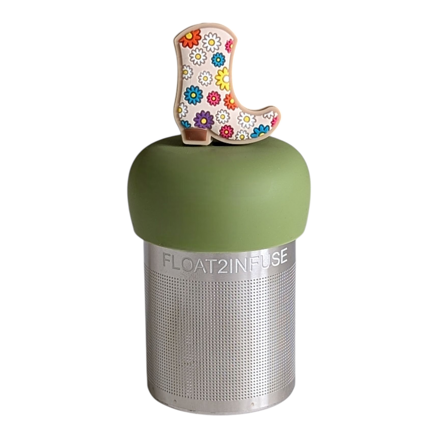 Floating Flower Cowboy Boot Tea Infuser - Cute Tea Infuser for Loose Leaf Tea