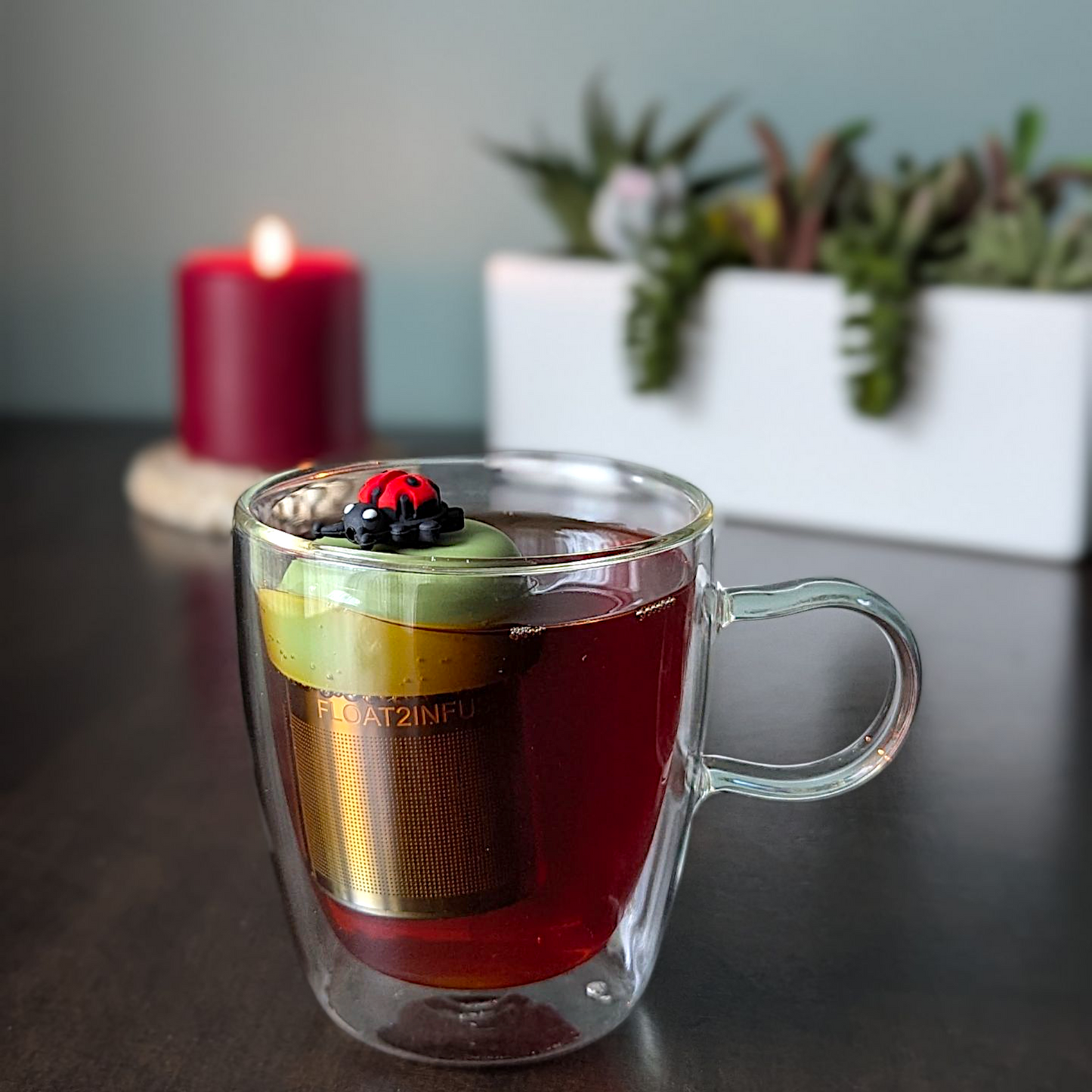 Floating Lady Bug Tea Infuser - Cute Animal Tea Infuser for Loose Leaf Tea