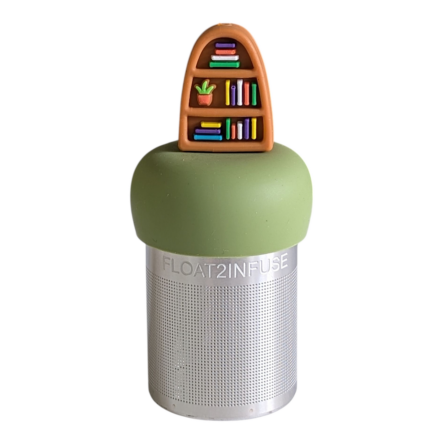 Floating Plant Bookshelf Tea Infuser - Cute Tea Infuser for Loose Leaf Tea