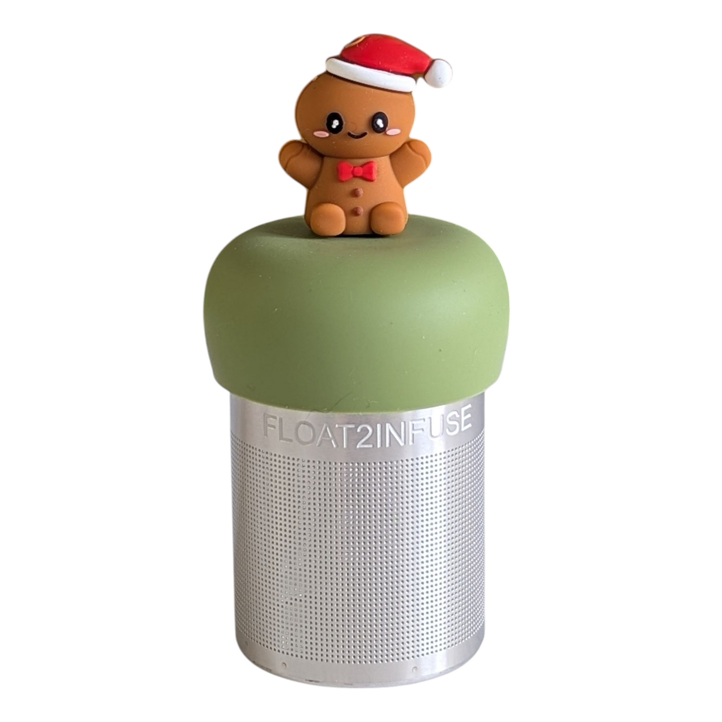 Floating Santa Hat Gingerbread Tea Infuser - Cute Tea Infuser for Loose Leaf Tea