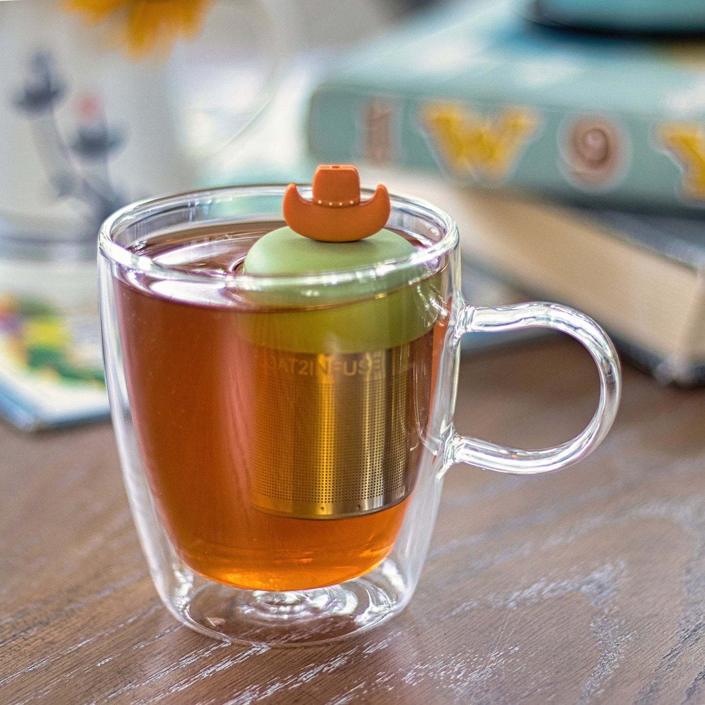 Floating Sombrero Hat Tea Infuser - Cute Tea Infuser for Loose Leaf Tea