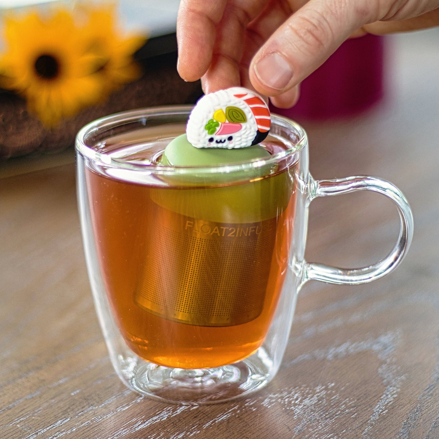 Floating Sushi Tea Infuser Infuser - Cute Tea Infuser for Loose Leaf Tea