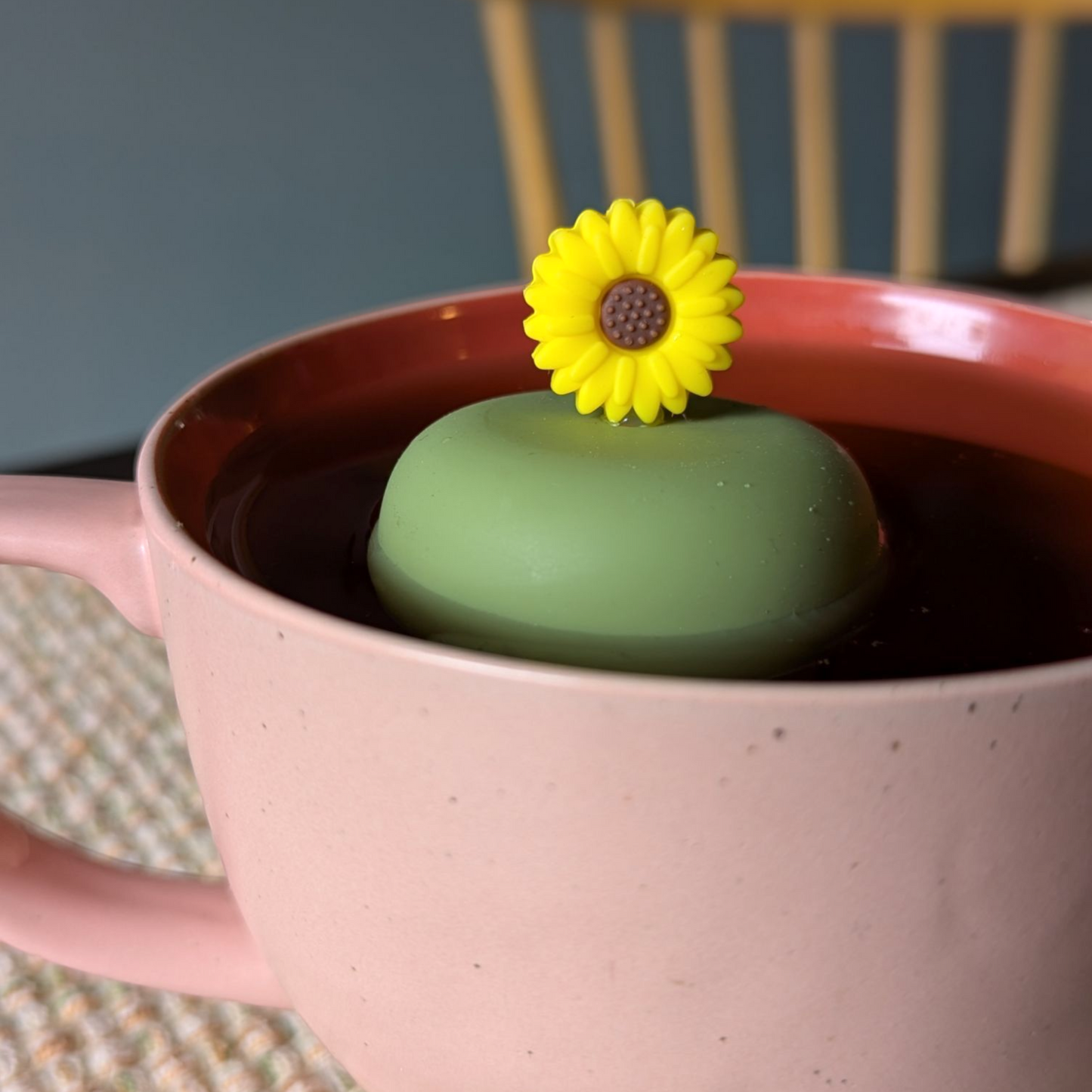 Floating Sunflower Tea Infuser Infuser - Cute Tea Infuser for Loose Leaf Tea