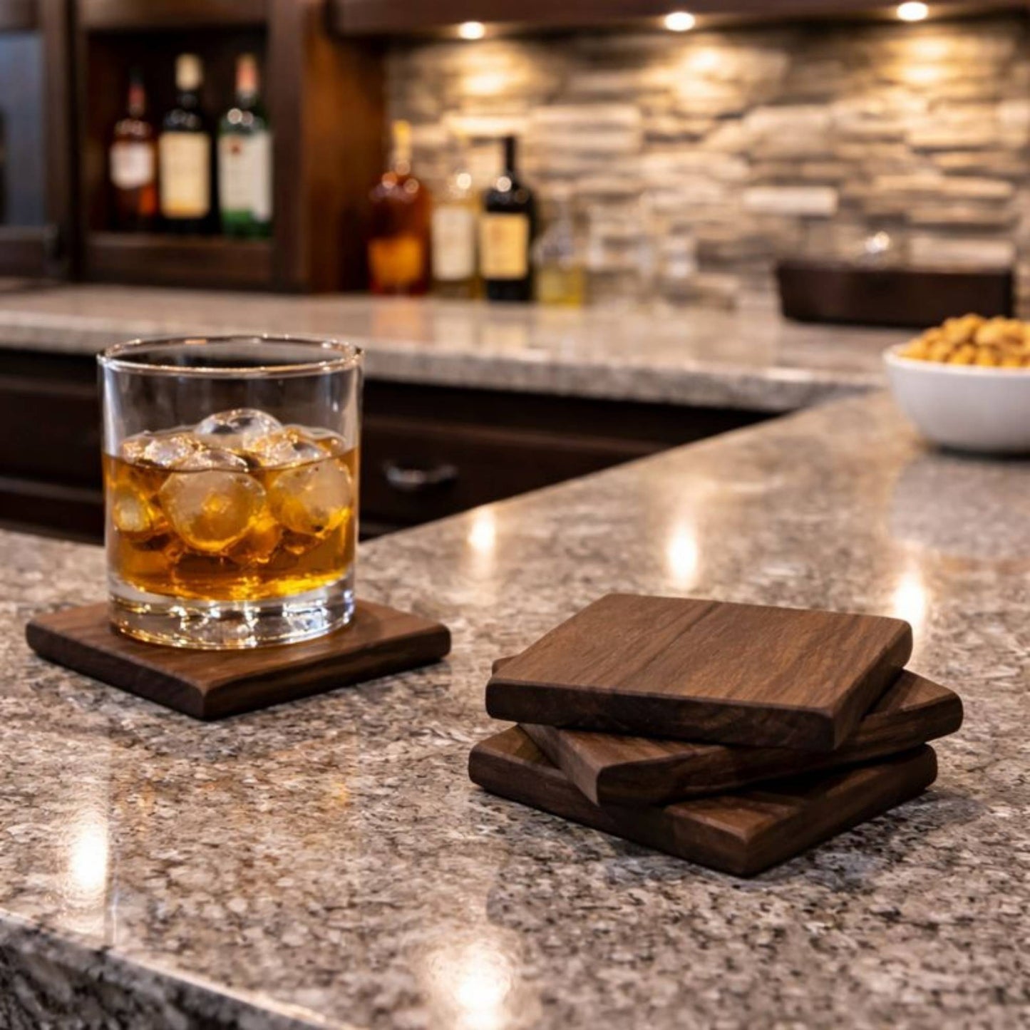 Walnut Wood Coasters